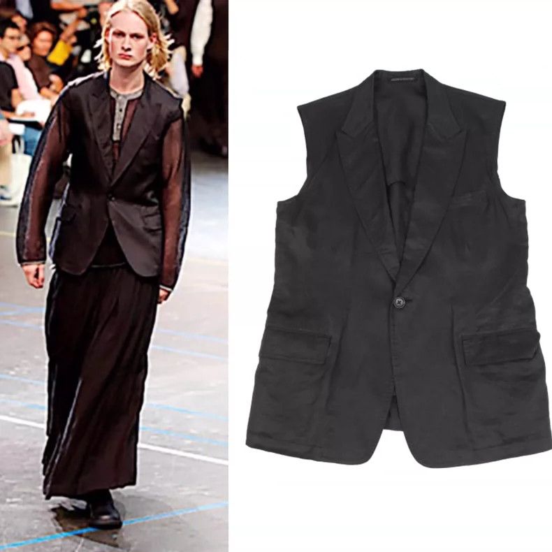 Yohji Yamamoto Yohji Yamamoto 2004ss Show Linen vest Size US L / EU 52-54 / 3 - 1 Thumbnail
