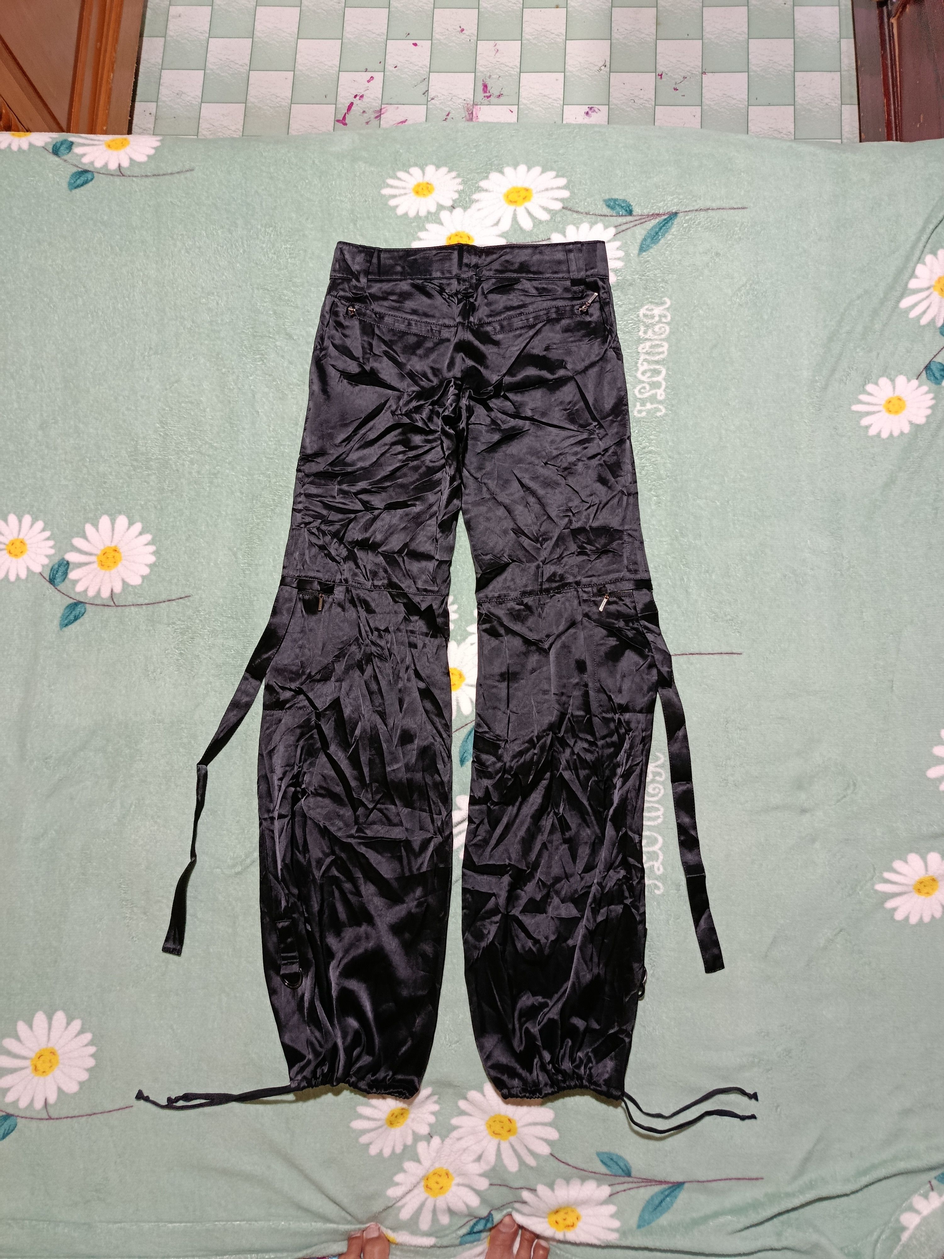 Burberry Vintage Burberry Triacetate Bondage pants Size 29" - 14 Thumbnail