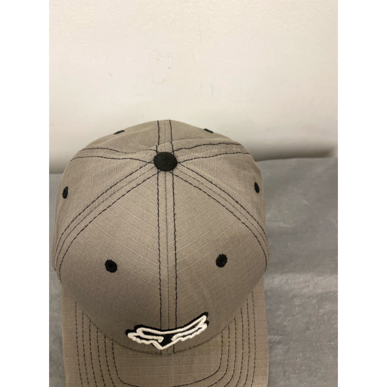 Fox Racing VINTAGE Fox Racing Baseball Cap Hat Fitted S/M Men Cotton Gray Casual Outdoor Size ONE SIZE - 2 Thumbnail