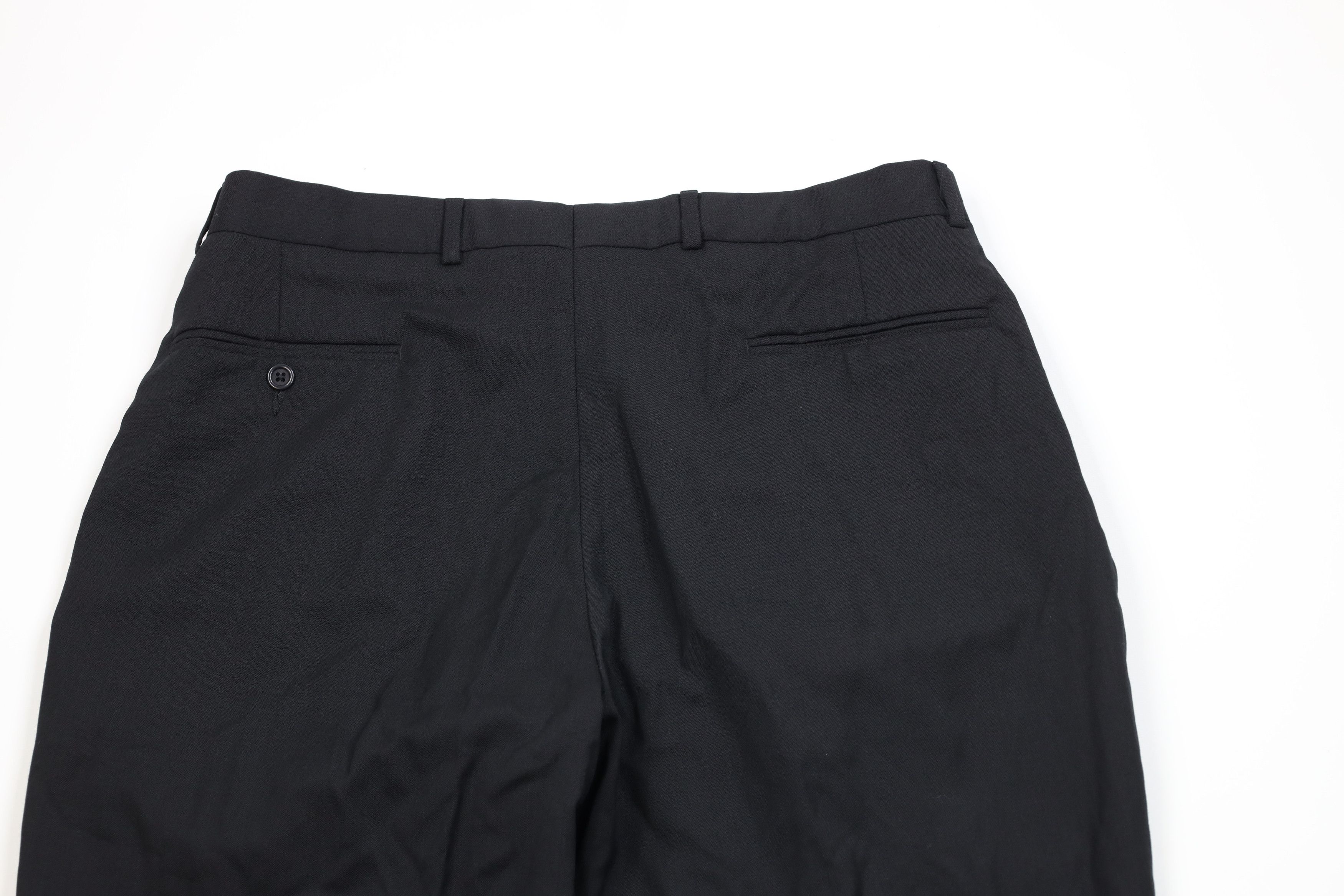 Vintage Vintage 90s Streetwear Worsted Wide Leg Chino Pants Black Size US 36 / EU 52 - 10 Thumbnail