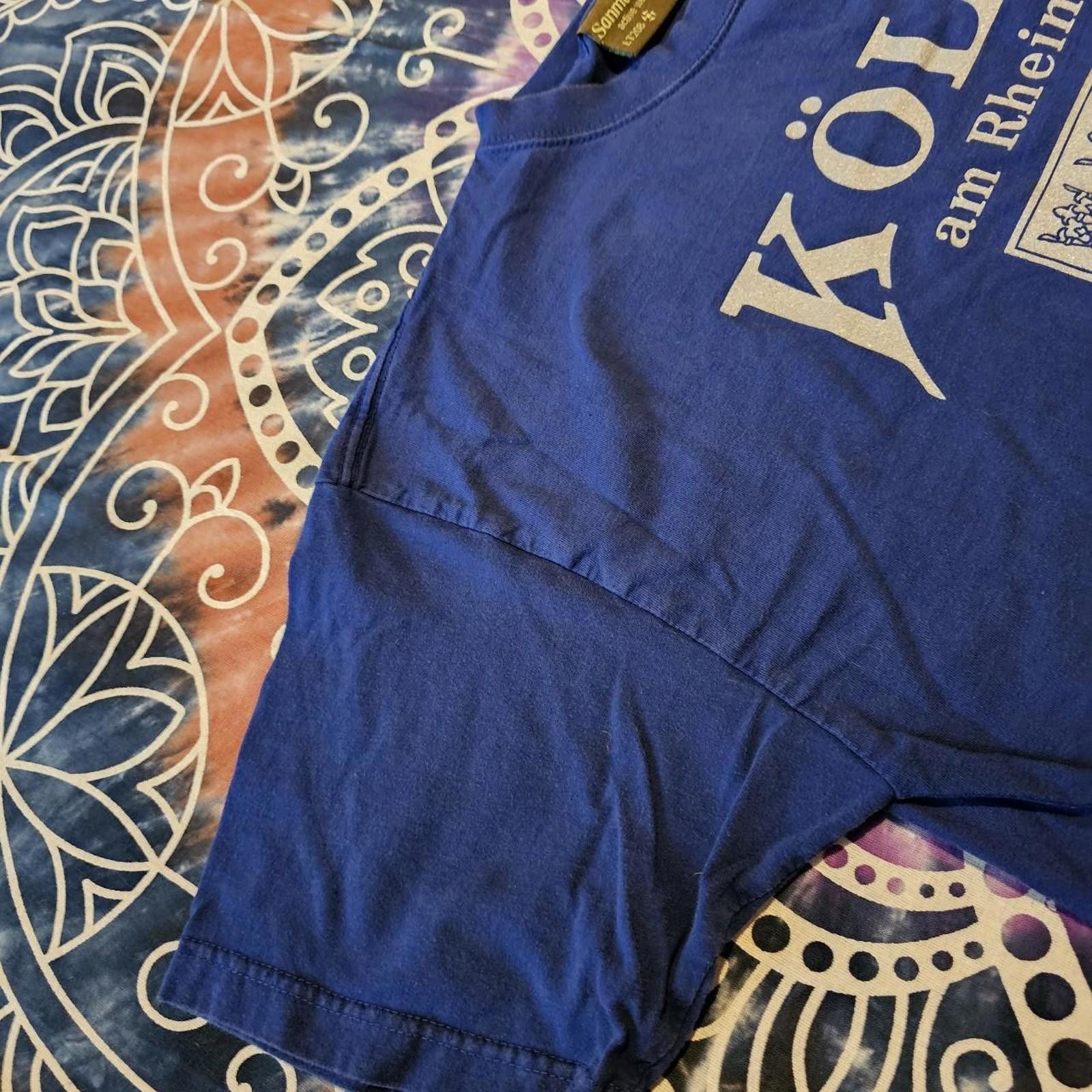 Designer Koln Deutschland XL Blue T-shirt Size US XL / EU 56 / 4 - 5 Thumbnail