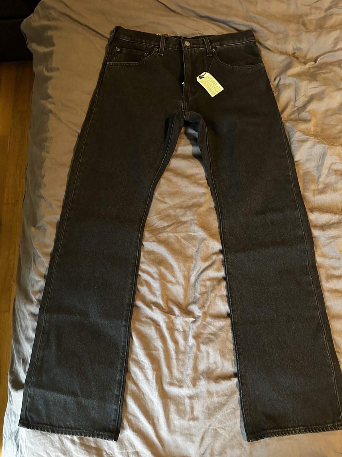 Levi's Levis 517 Bootcut Black Jeans Size US 32 / EU 48 - 6 Thumbnail