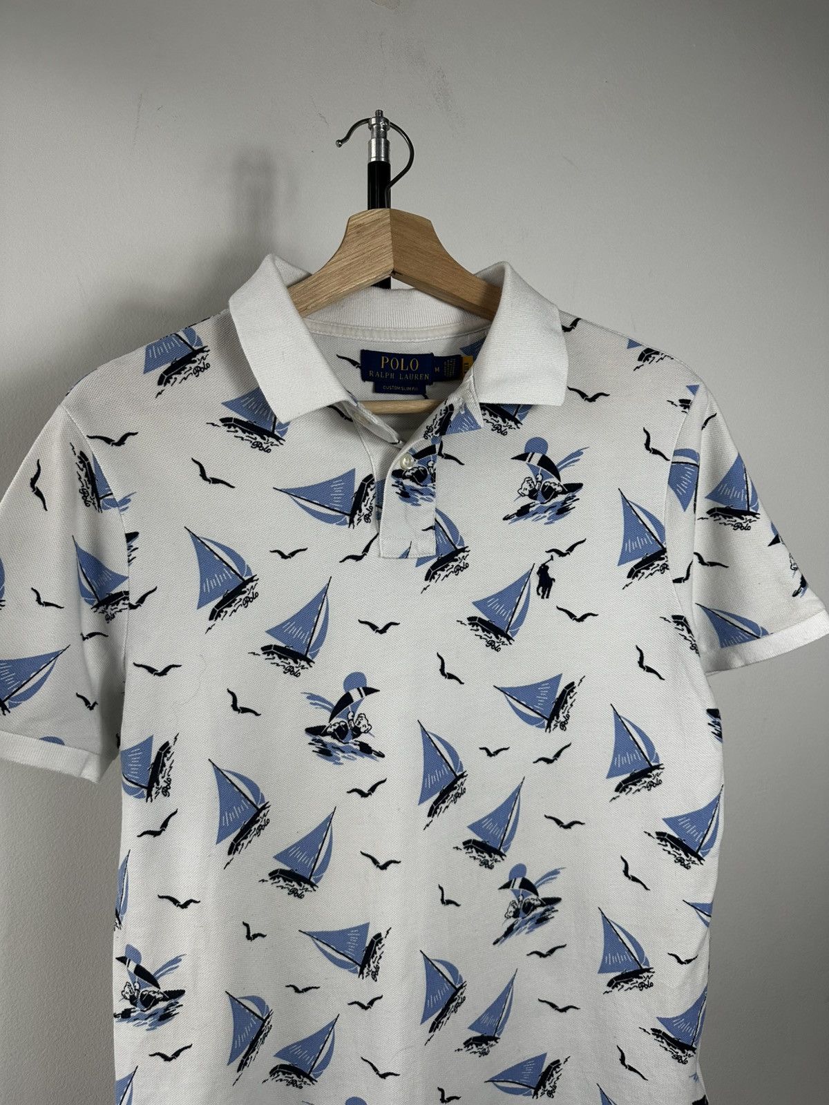 Polo Ralph Lauren Polo Ralph Lauren All Over Sailboat Print Polo Shirt Size US M / EU 48-50 / 2 - 5 Thumbnail