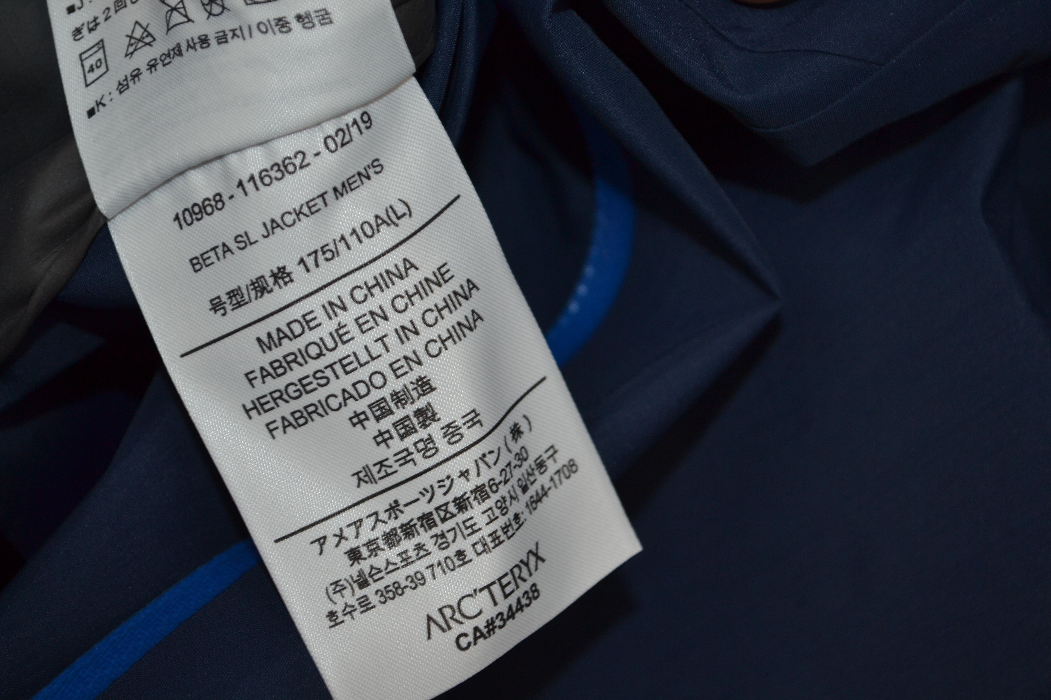 Arc'teryx Arc'teryx Beta Sl Jacket Blue L size Goretex Jacket Size US L / EU 52-54 / 3 - 13 Thumbnail