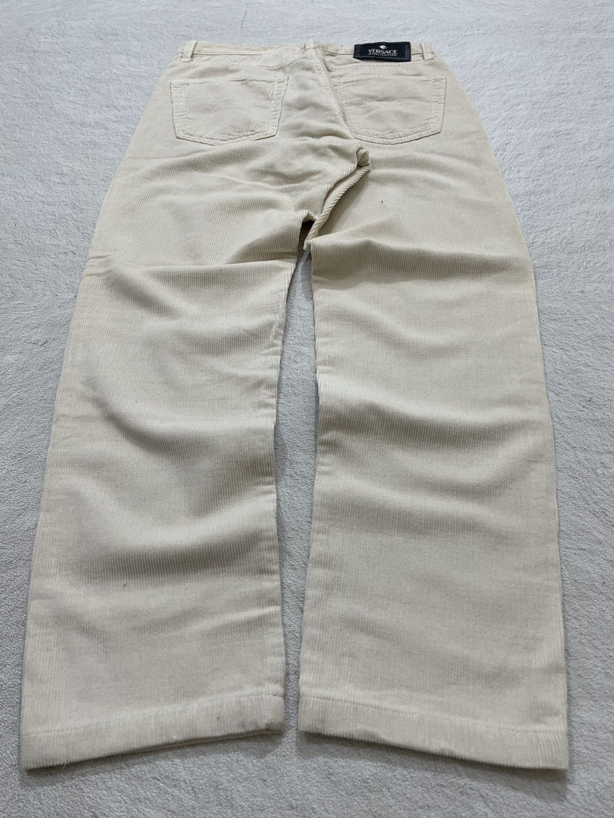 Versace Versace Vintage Cream Corduroy Pants Y2K Size US 29 - 7 Thumbnail