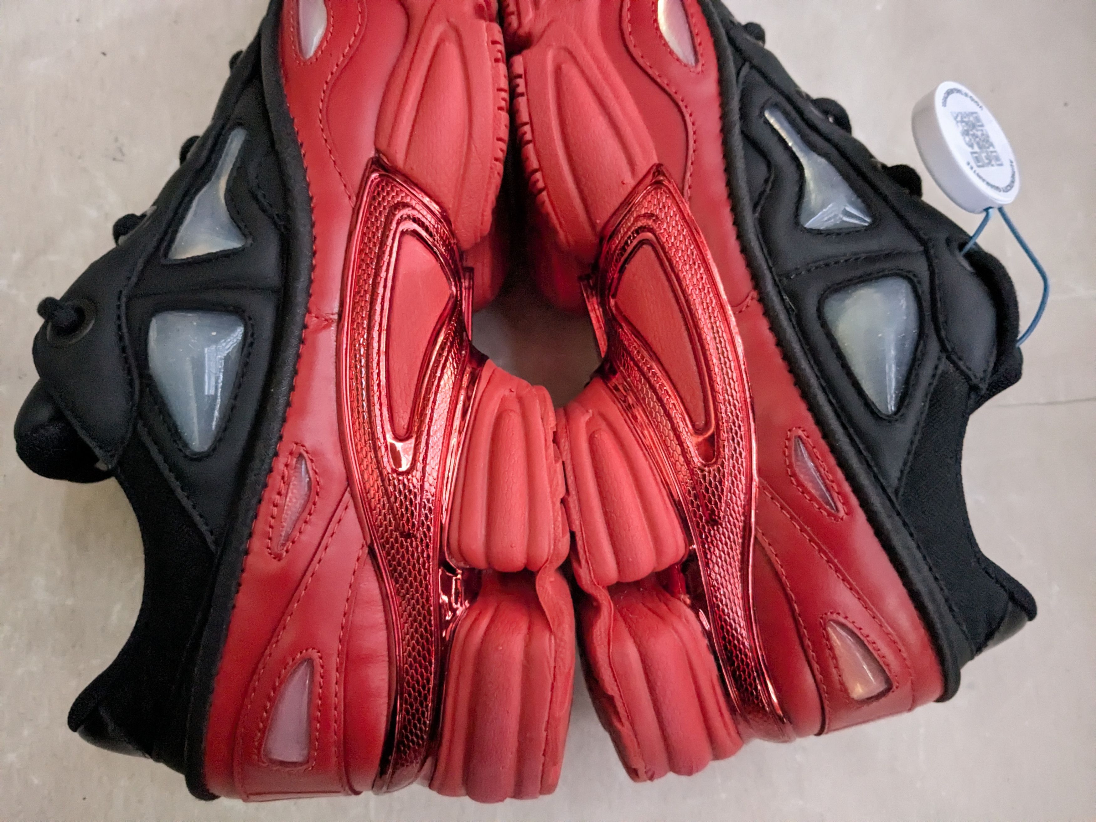 Raf Simons Adidas Raf Simons Ozweego 3 Black Scarlet Red 10 DA8775 Size US 10 / EU 43 - 6 Thumbnail