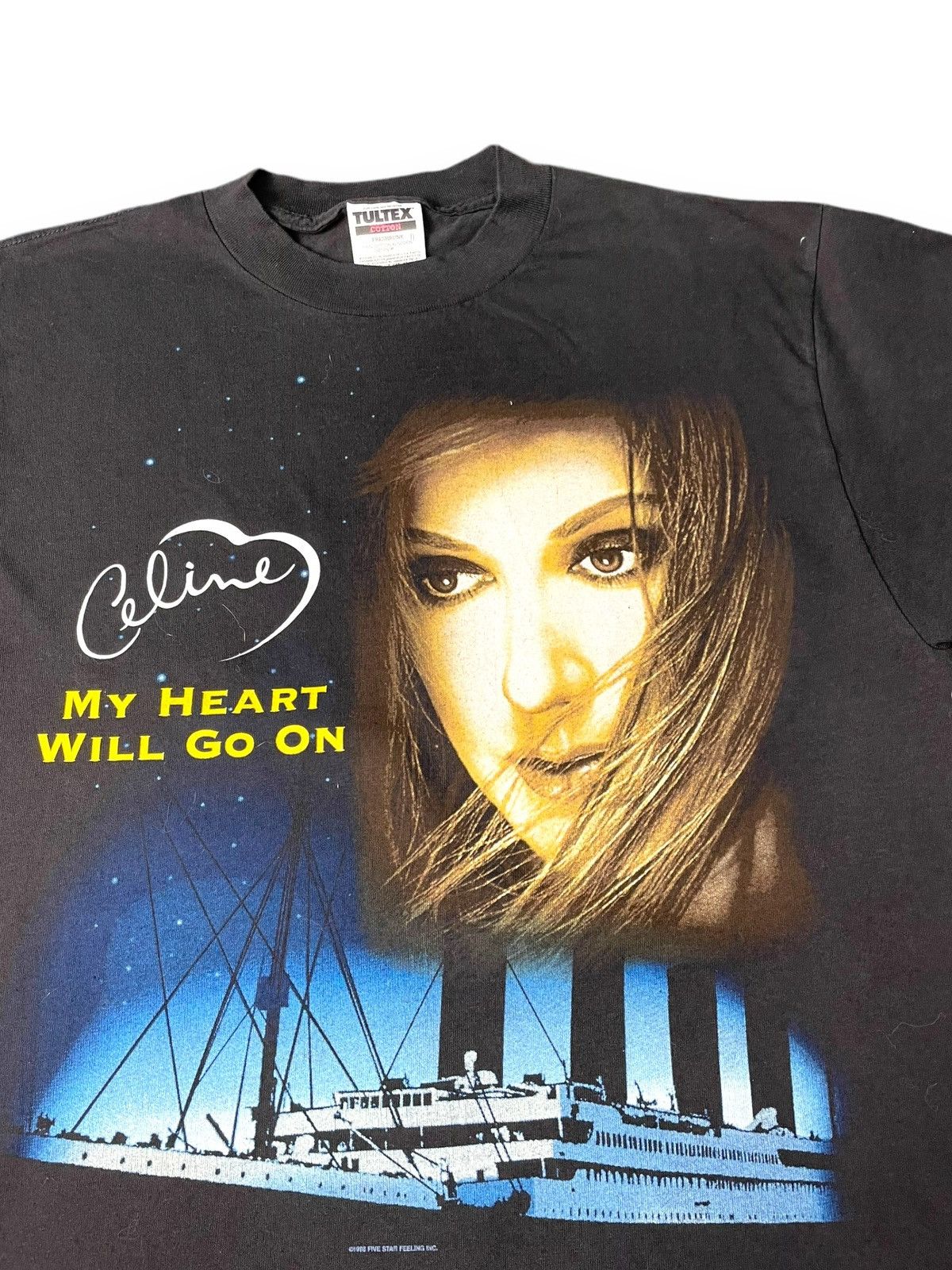 Vintage Celine Dion My Heart Will Go On Titanic Promo Tees