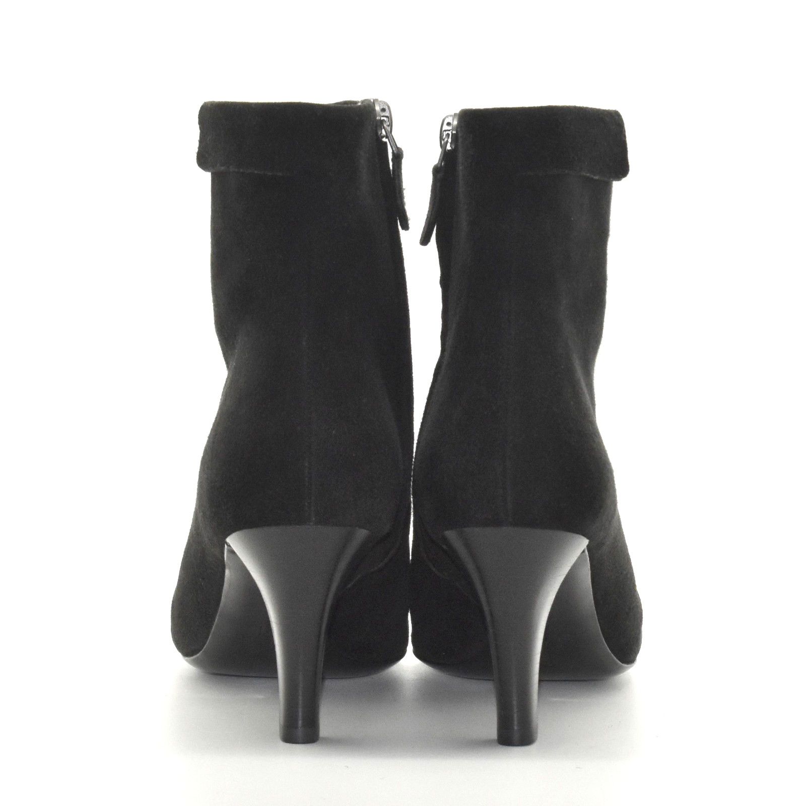 Stuart Weitzman SALVATORE FERRAGAMO Black Suede Pointed Toe Ankle Boots Sz 7 Size US 7 / IT 37 - 6 Thumbnail