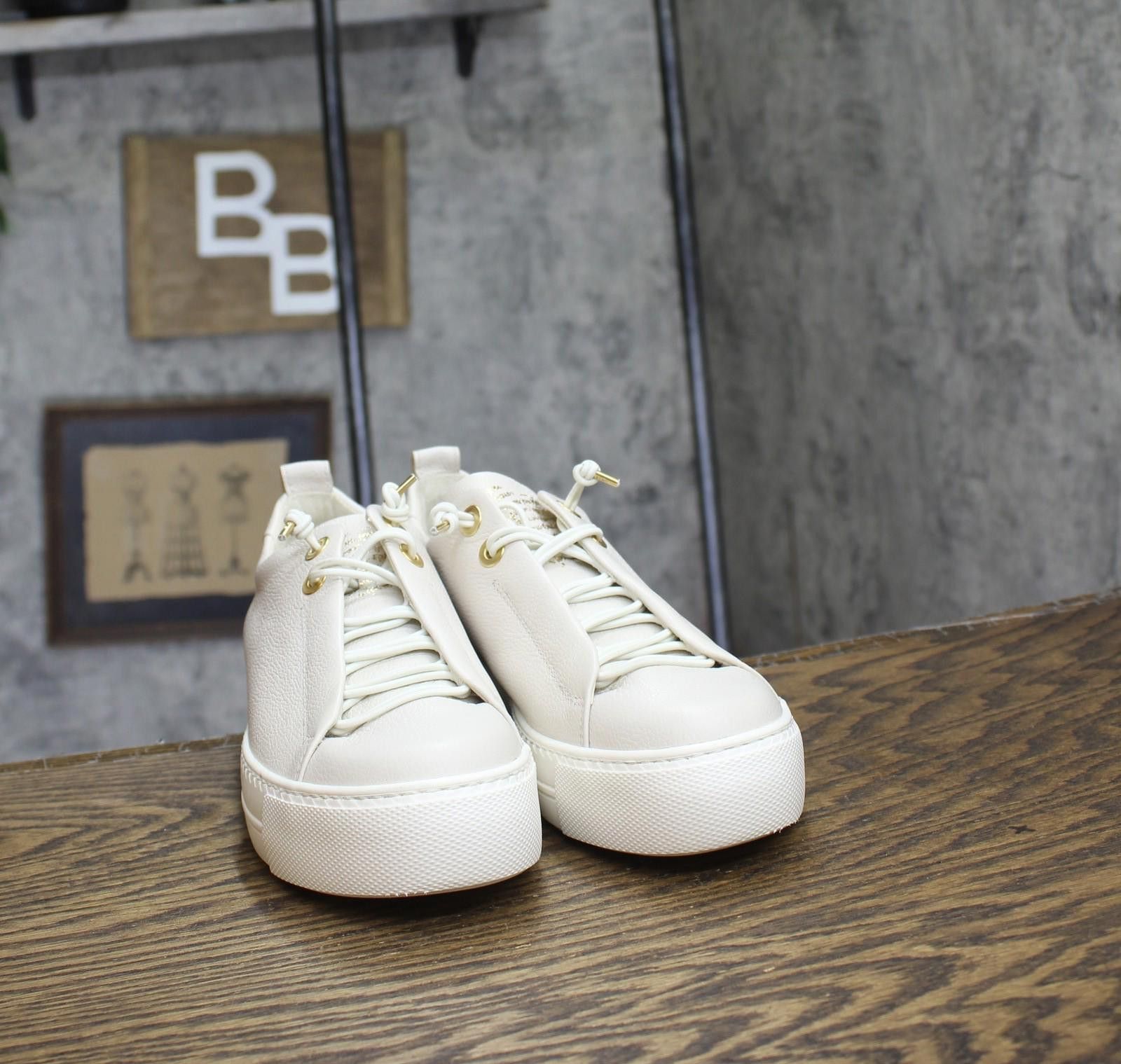 Other Paul Green Faye Sneakers Low Top 5017 Ivory Off White 7m Size US 7 / IT 37 - 3 Thumbnail