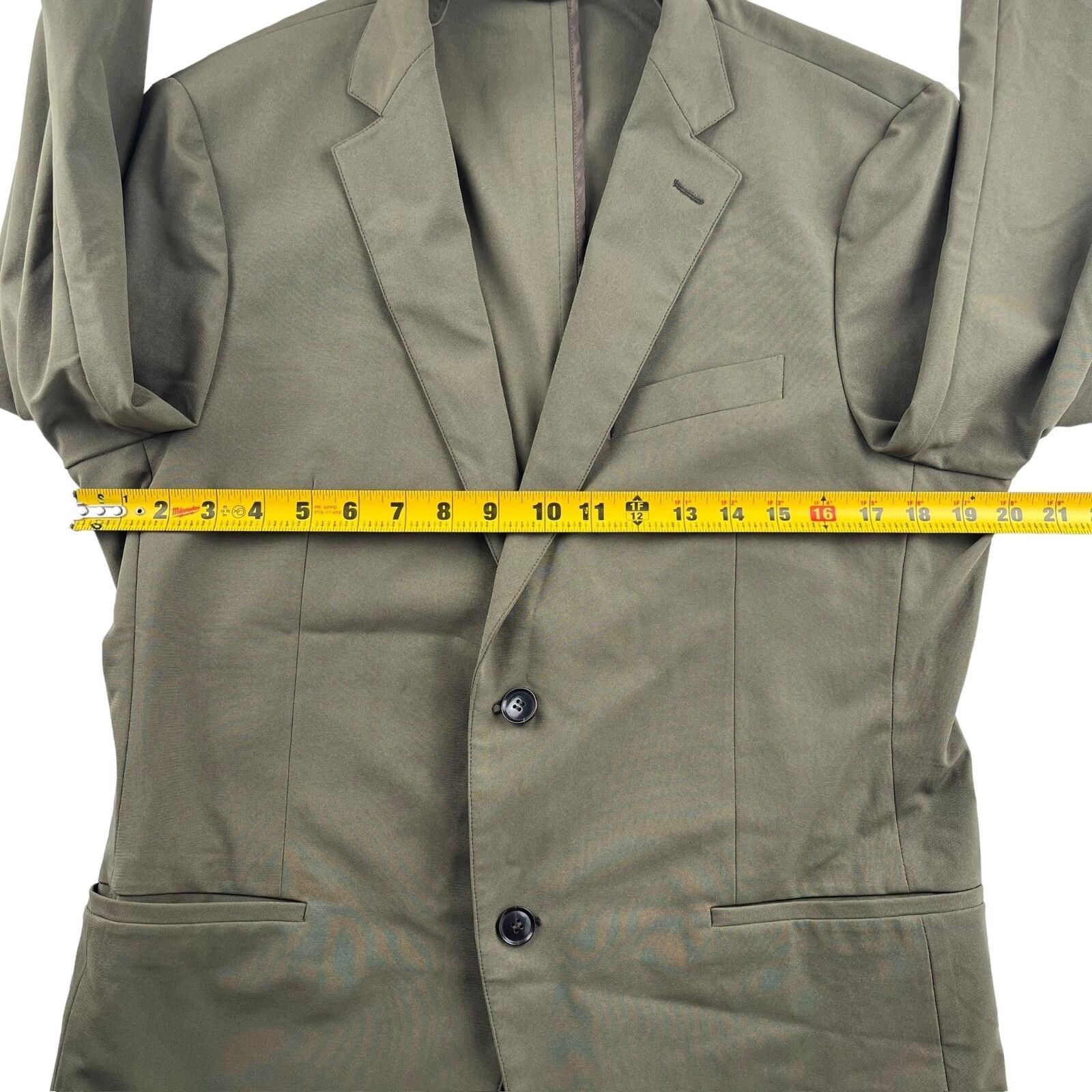 Other Sene Men's Green Unlined Stretch Tech Blazer Jacket • 38 S Size 38S - 6 Thumbnail