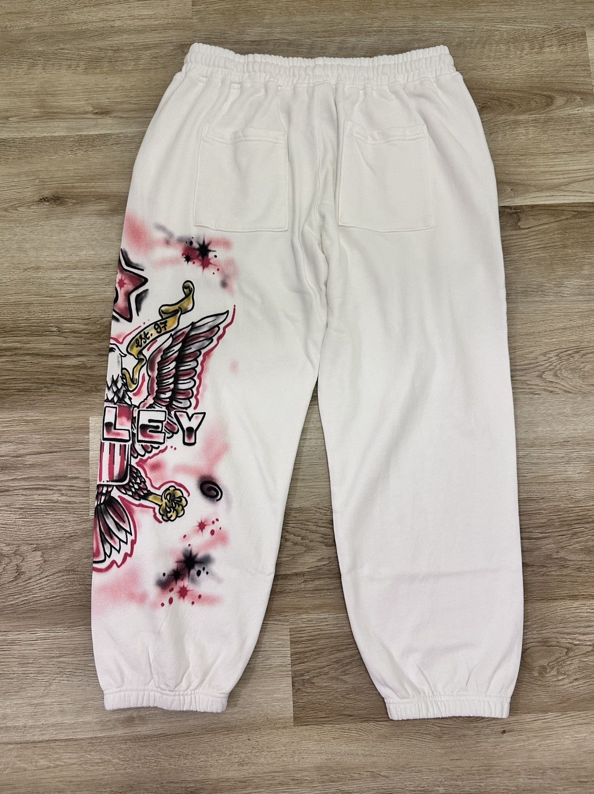 Vale Vale White Flag Sweats (L) Size US 34 / EU 50 - 2 Thumbnail