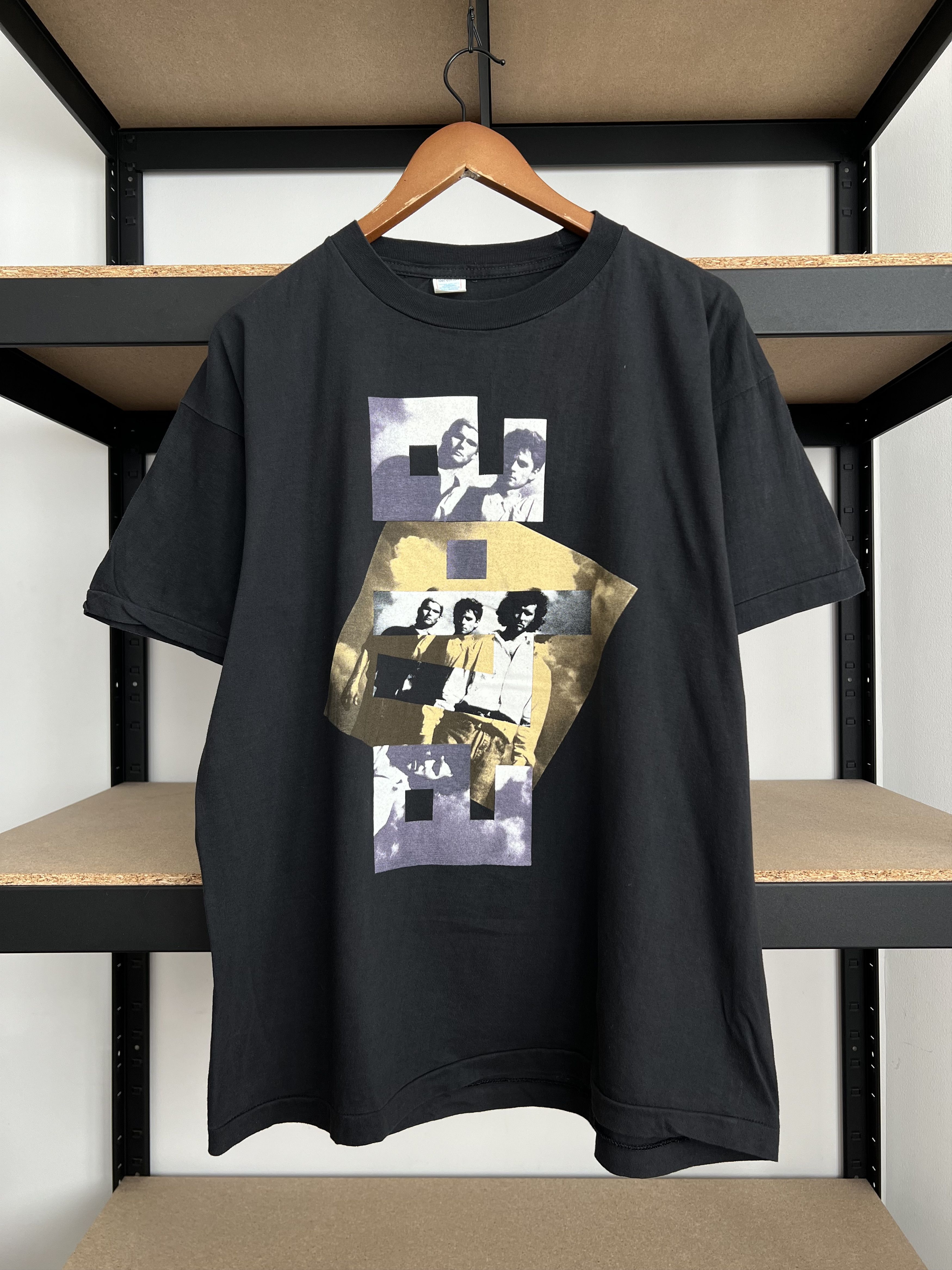 Band Tees Vintage 1991 A-ha Pop Band European Tour Black T-shirt Size US XL / EU 56 / 4 - 3 Thumbnail