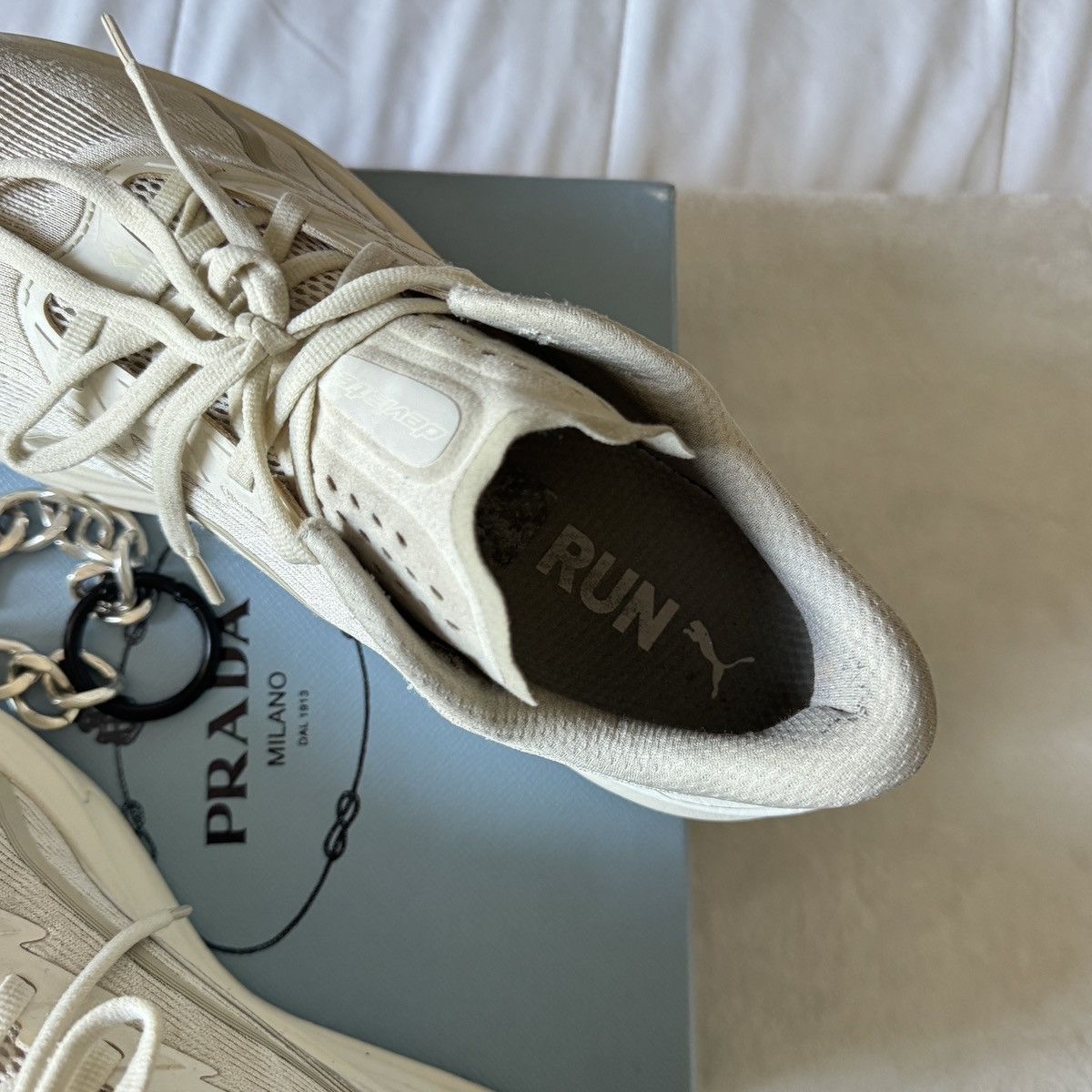 Puma Puma White Sneakers w/ Prada Box Size US 10 / EU 43 - 3 Thumbnail