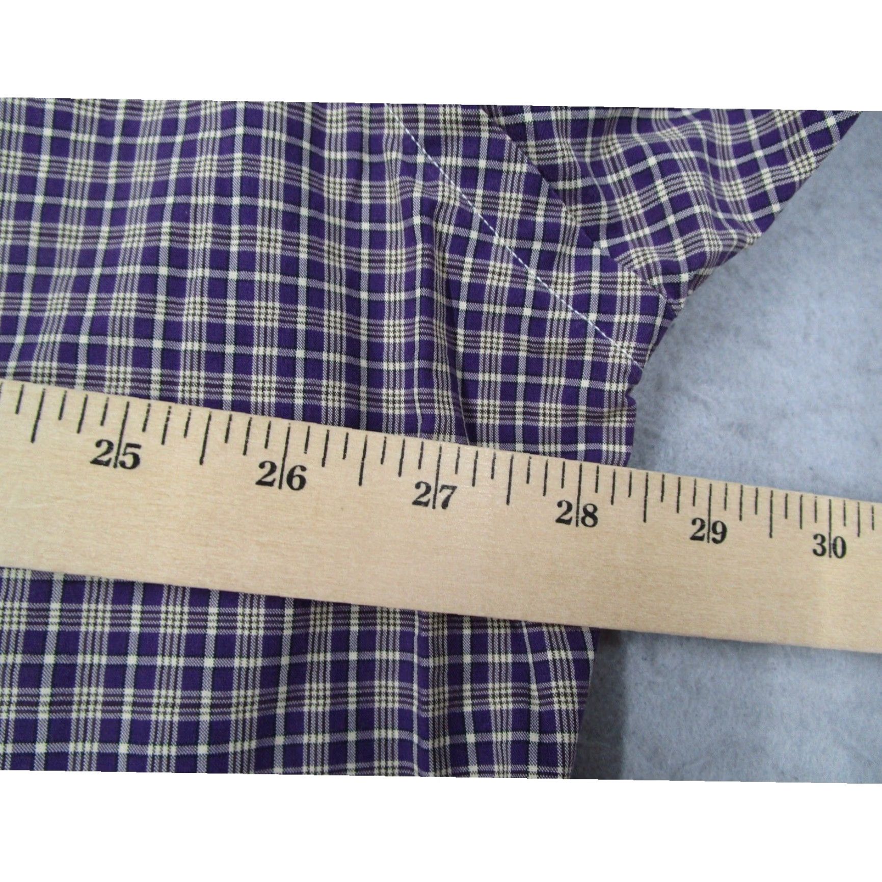Ralph Lauren Ralph Lauren Button-Down Shirt Mens Big & Tall Purple Check Cotton Classic Fit Size US XXL / EU 58 / 5 - 6 Thumbnail