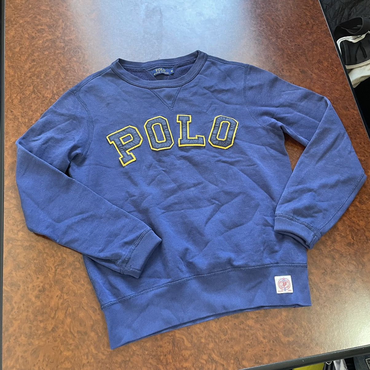 Polo Ralph Lauren × Ralph Lauren Polo Ralph Lauren big logo Sweatshirt navy pony Chief Keef Size US M / EU 48-50 / 2 - 1 Thumbnail