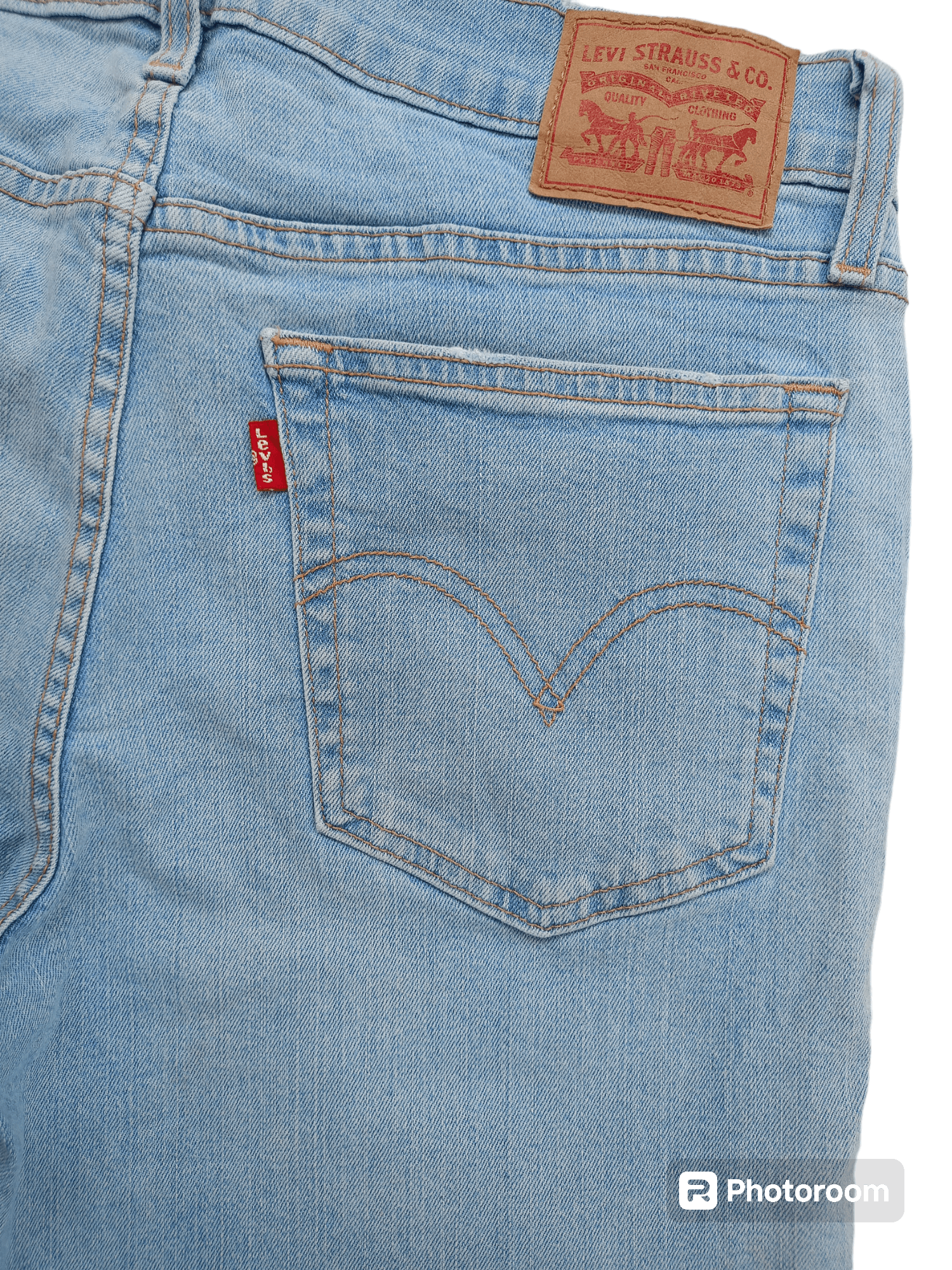 Levi's Levi's Borrowed from The Boys Light Blue Distressed Denim Size 30" / US 8 / IT 44 - 16 Thumbnail