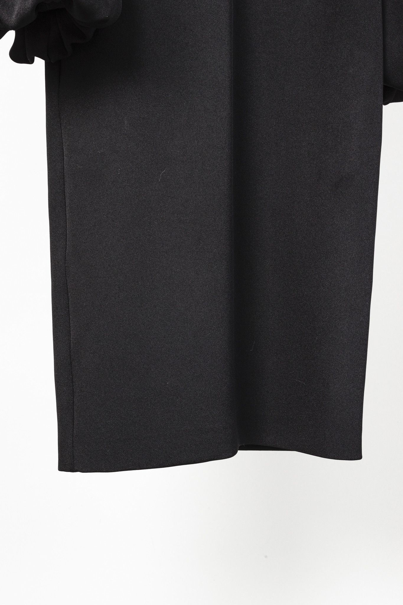 ROKSANDA Roksanda Lena Black Crepe Frilled Sleeve Midi Dress Size L / US 10 / IT 46 - 7 Thumbnail