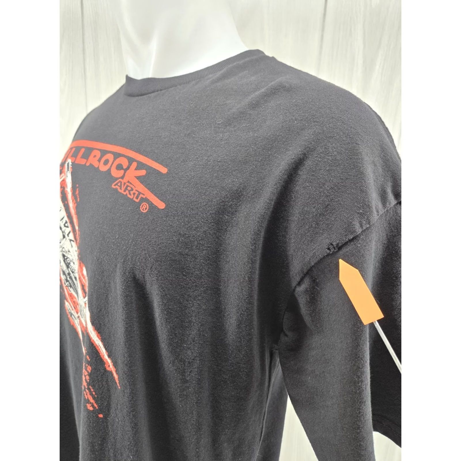 Vintage HOLE Ed Tillrock Art T Shirt XL USA Mens Short Sleeve Black USA Theme 90s? No, keep concise. Size US XL / EU 56 / 4 - 6 Thumbnail