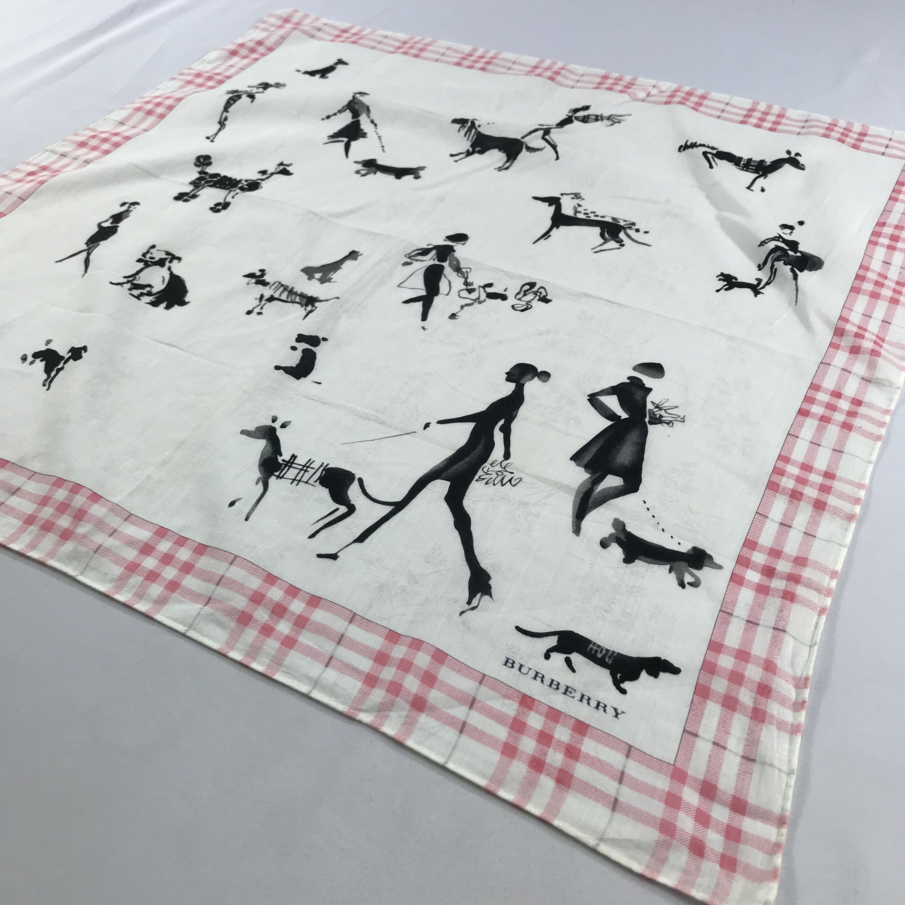 Burberry × Vintage Burberry Silk Scarf - S2709 Size ONE SIZE - 2 Thumbnail