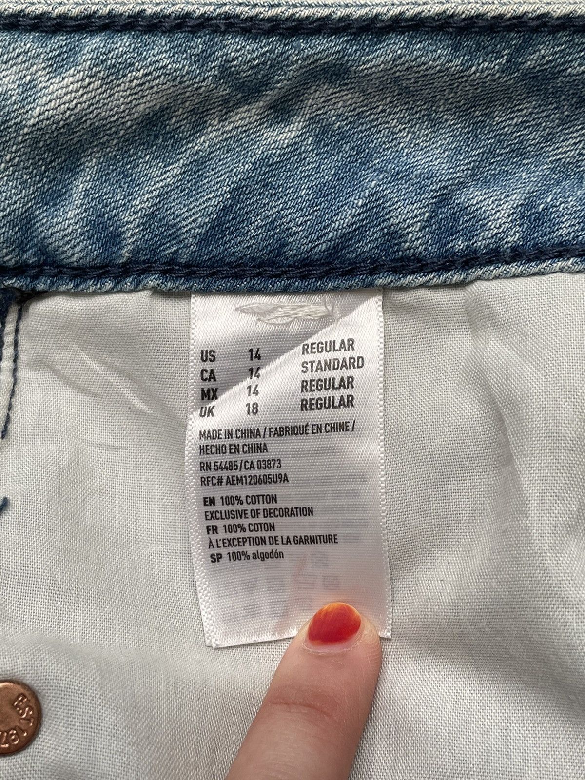American Eagle Outfitters × Vintage Vintage American Eagle Outfitters Distressed Jeans 2000s Size US 38 / EU 54 - 10 Thumbnail