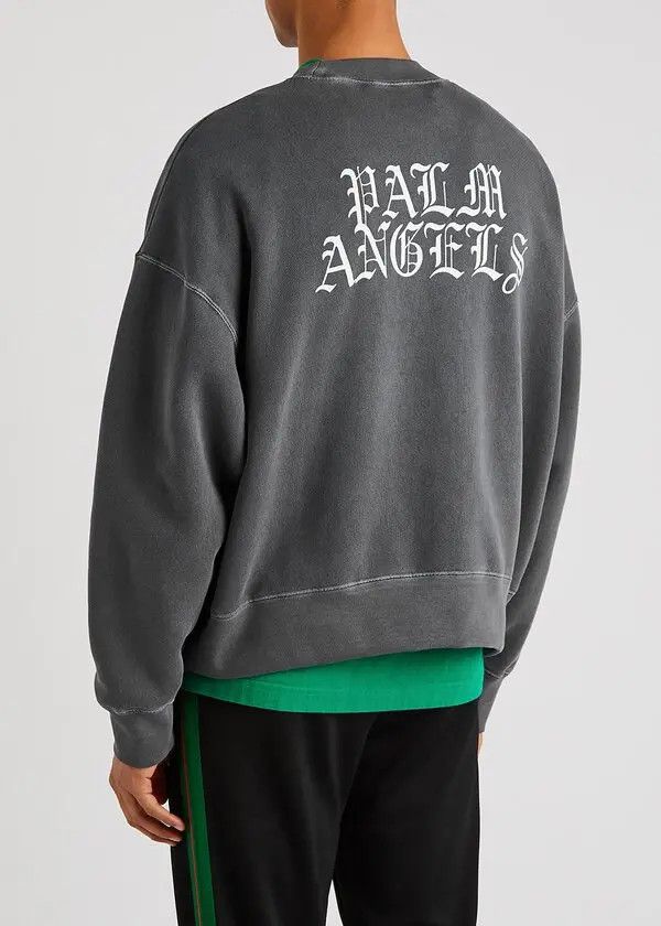 Palm Angels o1y0325 Logo Sweatshirt in Grey Size US S / EU 44-46 / 1 - 3 Thumbnail