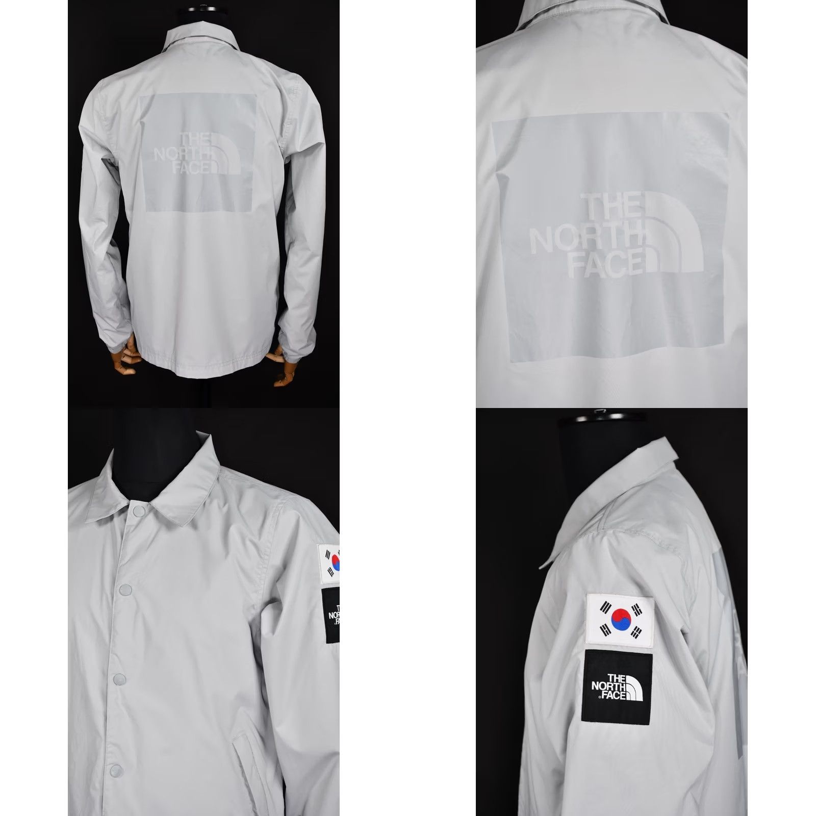The North Face The North Face The North Face South Korea IC Windwall Coach Jacket Men S Gray Logo Lightweight Regular Size S Jacket Mens Size US S / EU 44-46 / 1 - 8 Thumbnail