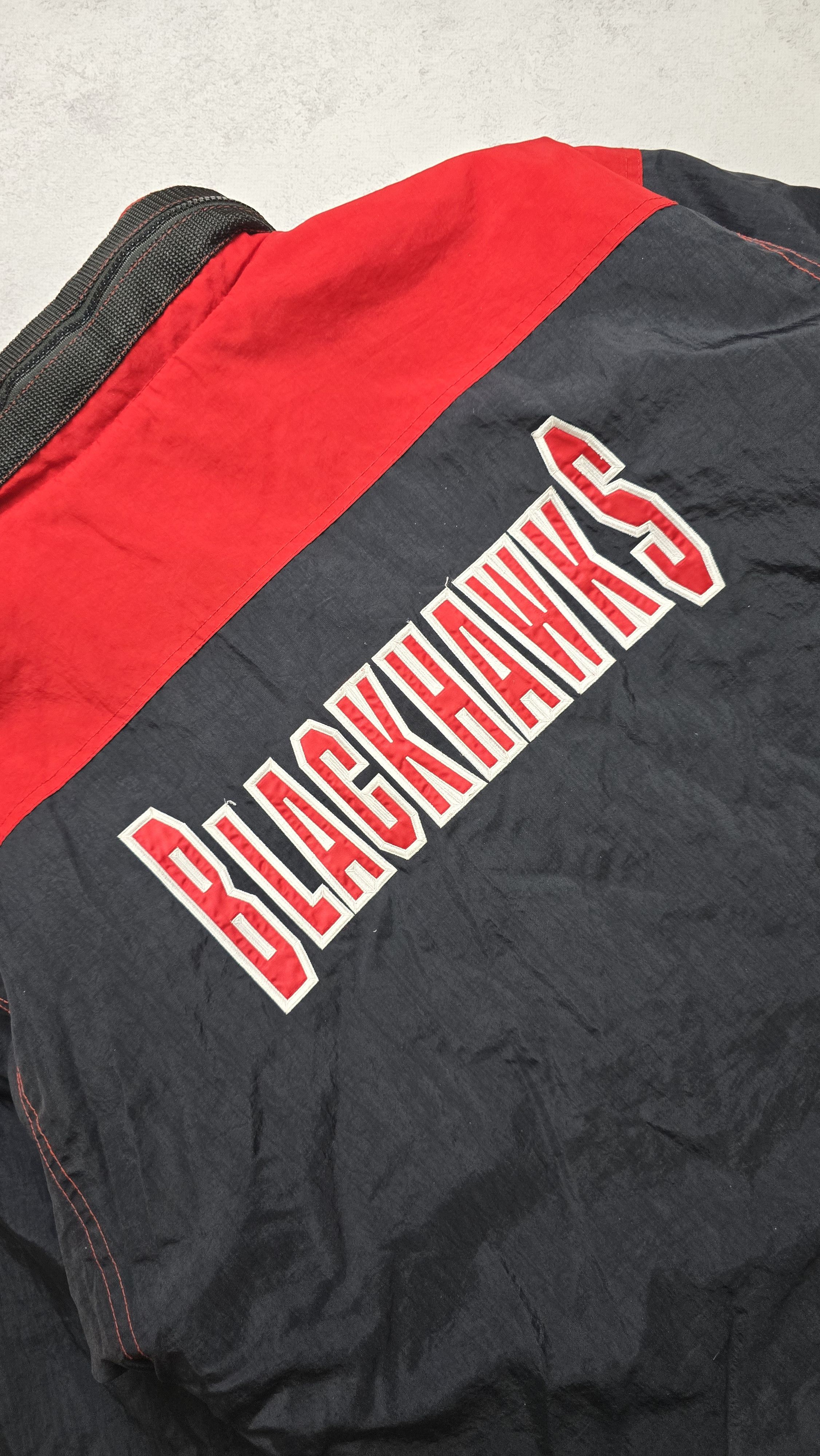 Champion VTG 90's Chicago Blackhawks Embroidered Zip Up Jacket Size US XL / EU 56 / 4 - 6 Thumbnail