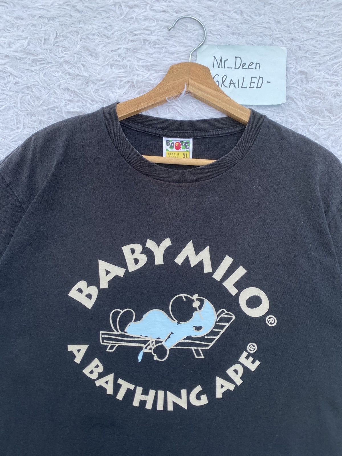 Bape Rare BAPE By Baby Milo Rest In Bed Picnic Tshirt Size US XL / EU 56 / 4 - 6 Thumbnail
