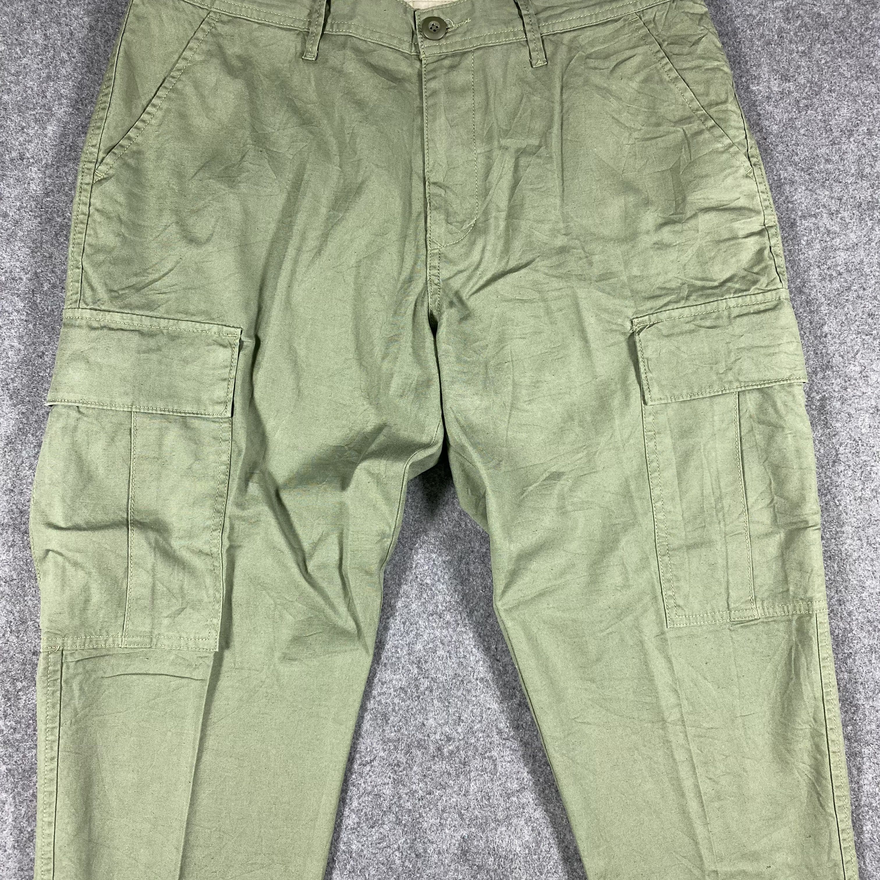 Japanese Brand Japanese Brand Back Number Multipocket Tactical Cargo Pants Size US 33 - 4 Thumbnail