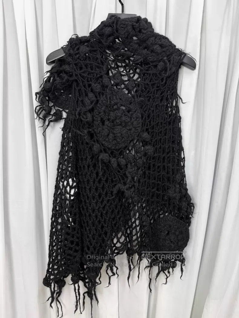 Junya Watanabe Junya Watanabe Mesh rose tank top| Size ONE SIZE - 7 Thumbnail