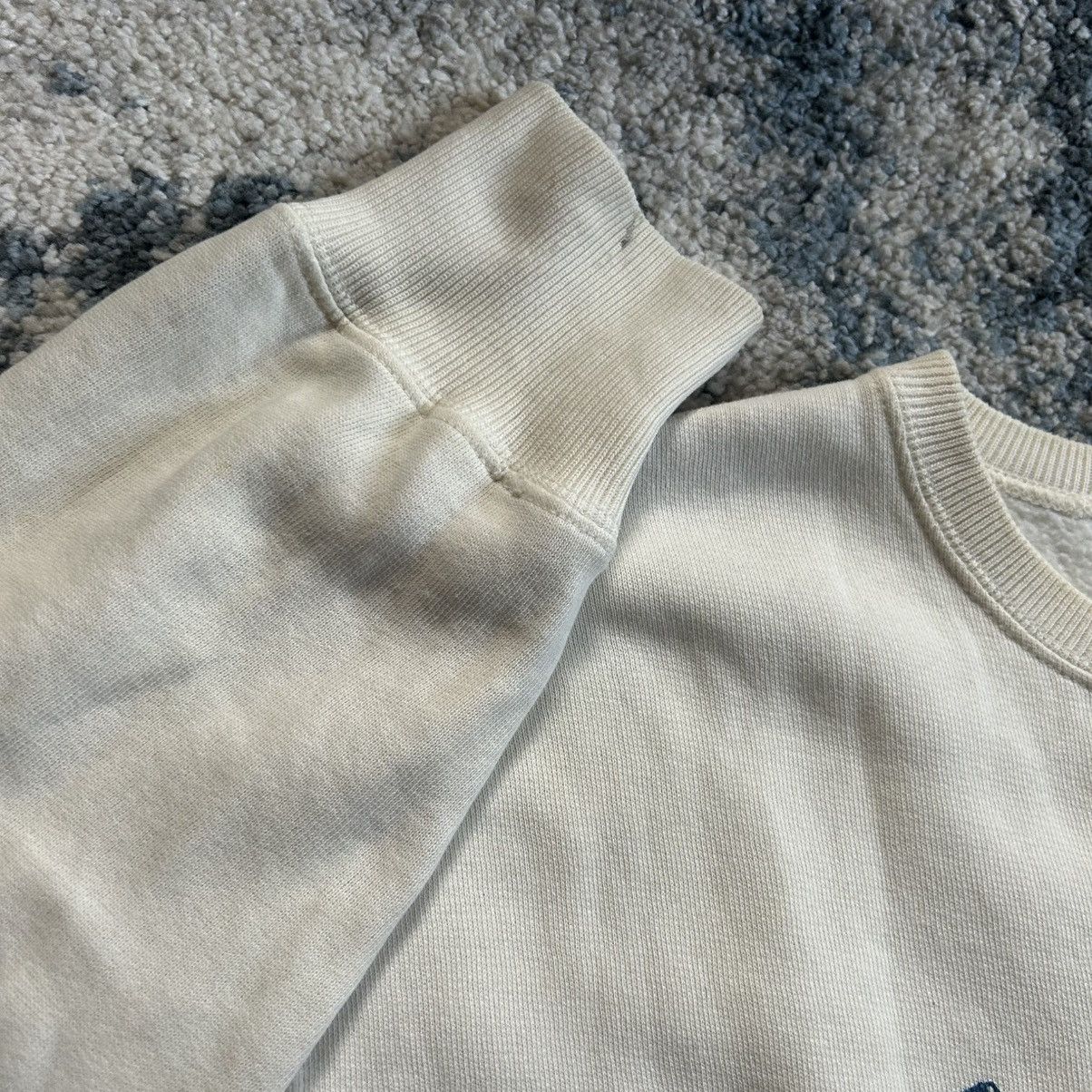 RRL Ralph Lauren 2018 CREAM U.S.R.R.L. MOUNTED COLLAR FOOTBALL CREWNECK BLUE Size US M / EU 48-50 / 2 - 12 Thumbnail