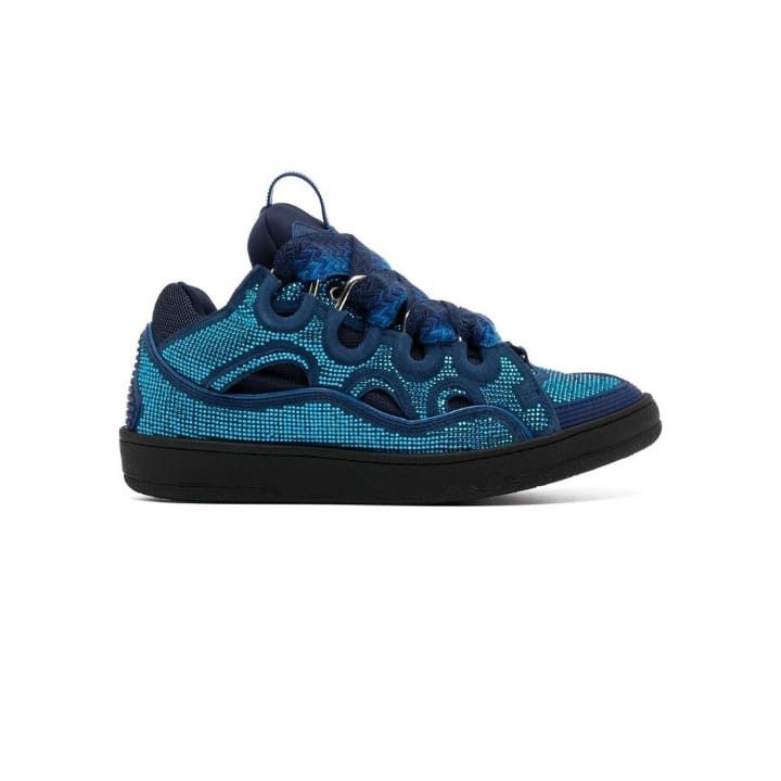 Lanvin o1w1db11024 Low Top Curb Sneakers in Blue Size US 7 / EU 40 - 1 Thumbnail