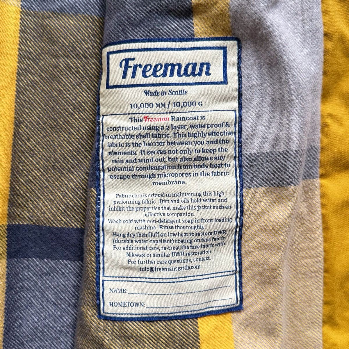Freemans Sporting Club Freeman All Weather Co. Genuine Freeman Waterproof Raincoat Size US S / EU 44-46 / 1 - 5 Thumbnail