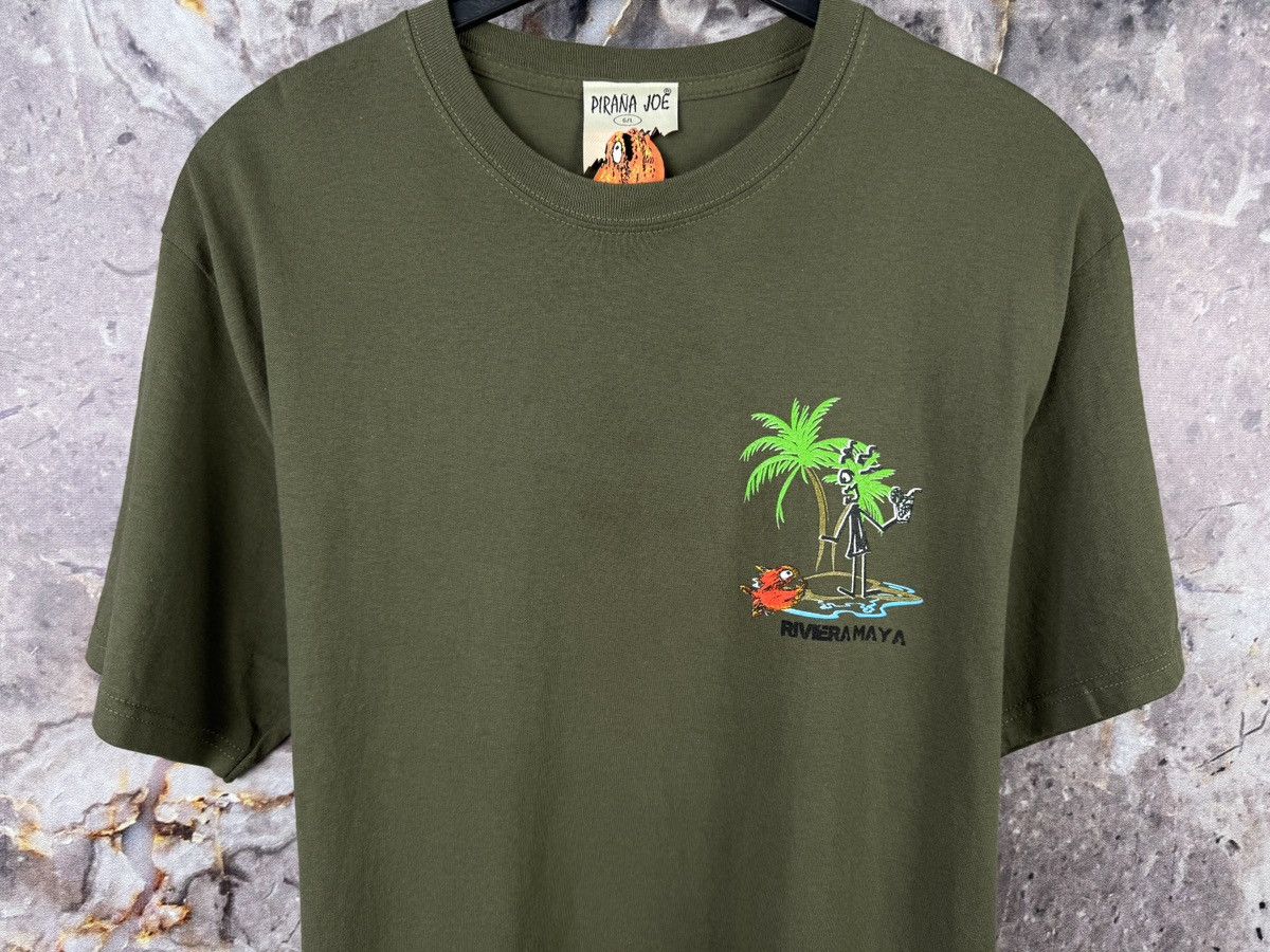 Vintage Pirana Joe Riviera Maya Graphic T-Shirt Tropical Beach Tee Size US L / EU 52-54 / 3 - 4 Thumbnail
