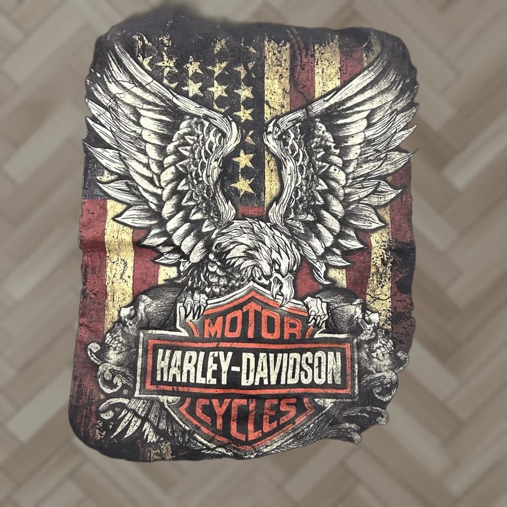 Harley Davidson Harley-Davidson T-Shirt Men's Large Black Short Sleeve Shirt Pattern: Solid Theme: Motorcycle"} Size US L / EU 52-54 / 3 - 1 Thumbnail