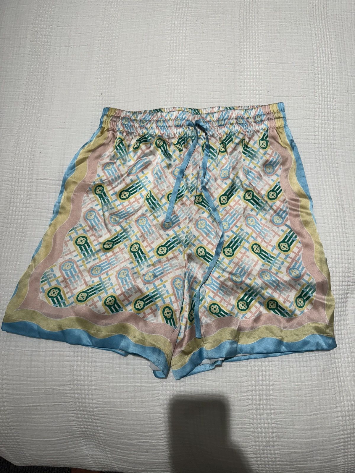 Casablanca Multicolour Ping Pong silk shorts Size US 32 / EU 48 - 1 Thumbnail