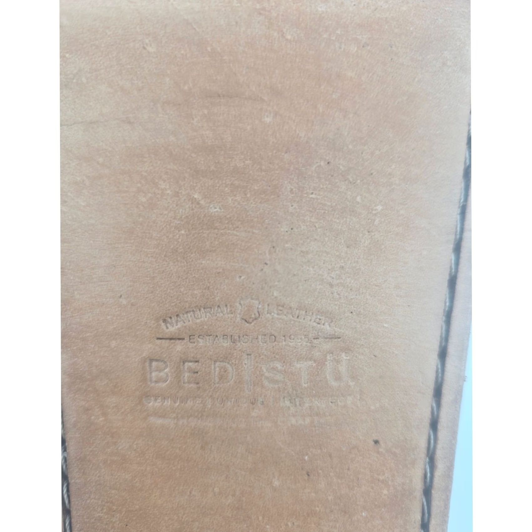 Bed Stu Slide Sandals Mens 11 Brown Leather Capriana Vibram Euc, Men's — image 4 of 6