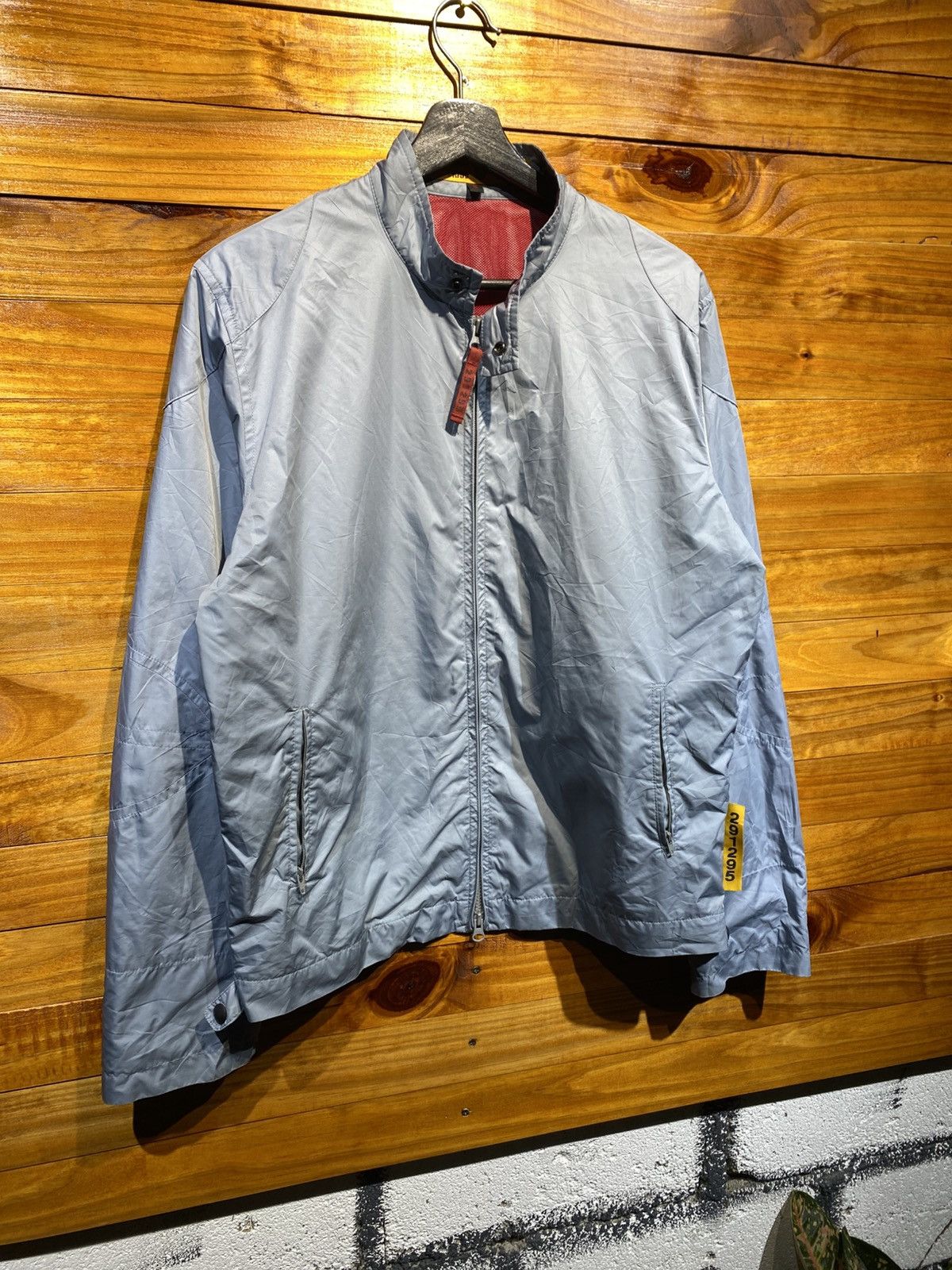 291295=Homme Vintage 291295-Homme Light Grey Nylon Jacket – Minimalist Size US M / EU 48-50 / 2 - 5 Thumbnail