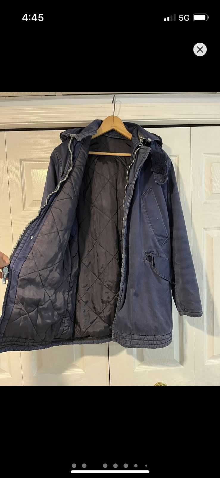 Carhartt Canvas Blue Police Dept Parka Size US XL / EU 56 / 4 - 4 Thumbnail