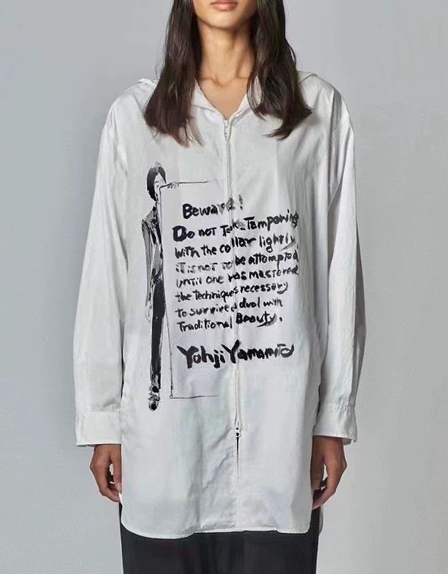 Yohji Yamamoto Yohji Yamamoto Yohji Yamamoto show white shirt trench coat Size US M / EU 48-50 / 2 - 1 Thumbnail