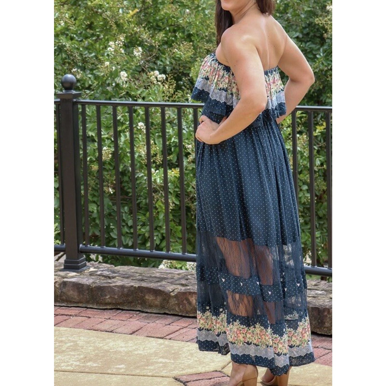 Gianni Valentino Freeway boho beachy dress Y2K women maxi dres size S A000265 Size M / US 6-8 / IT 42-44 - 3 Thumbnail