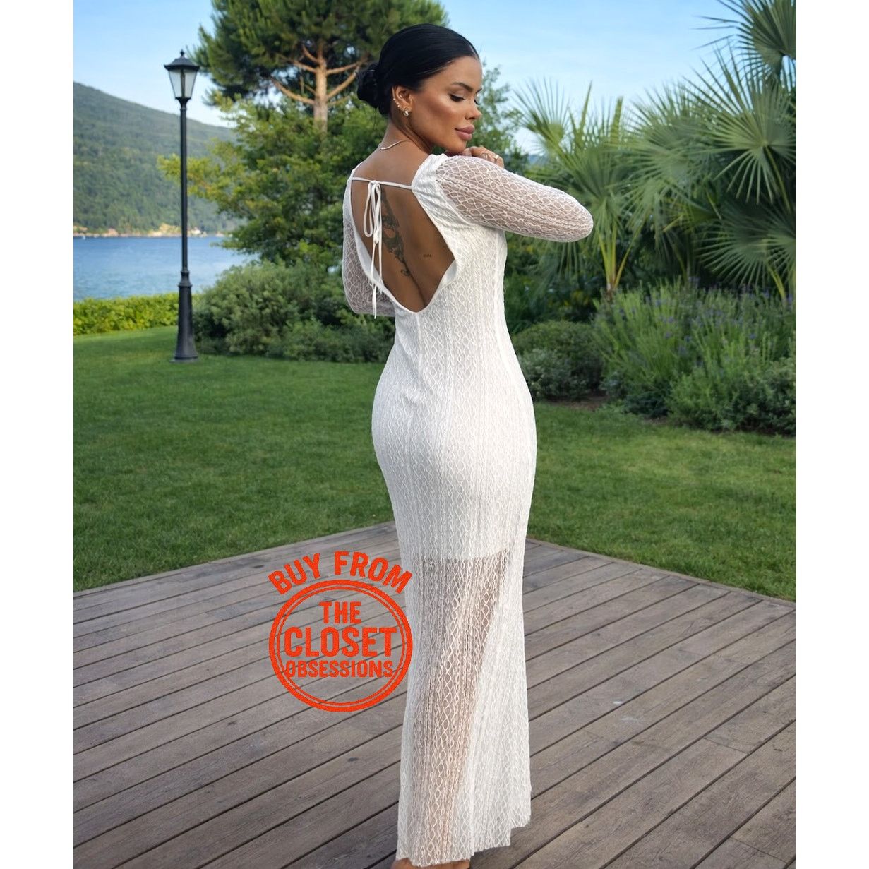 ZARA Blogger Fave Open Back Maxi Dress NWT  M & L