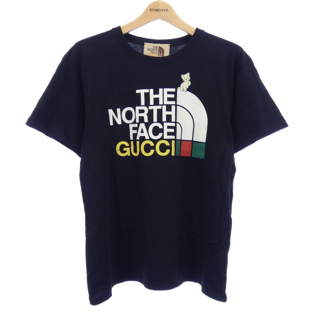 Gucci Gucci Gucci The North Face Cotton T Shirt Textile T-Shirts 615044 DUTY FREE for USA Size ONE SIZE - 1 Thumbnail