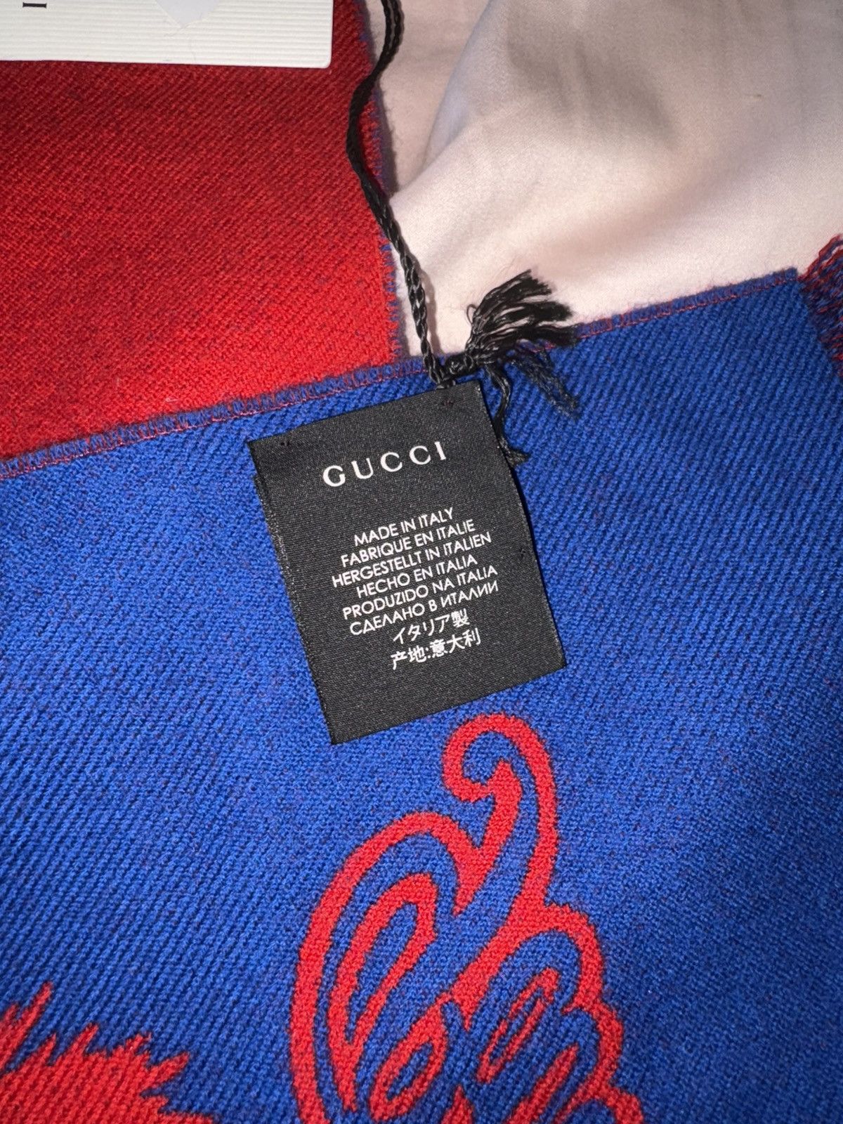 Gucci Gucci L'Aveugle Wool Tiger Scarf Size ONE SIZE - 7 Thumbnail