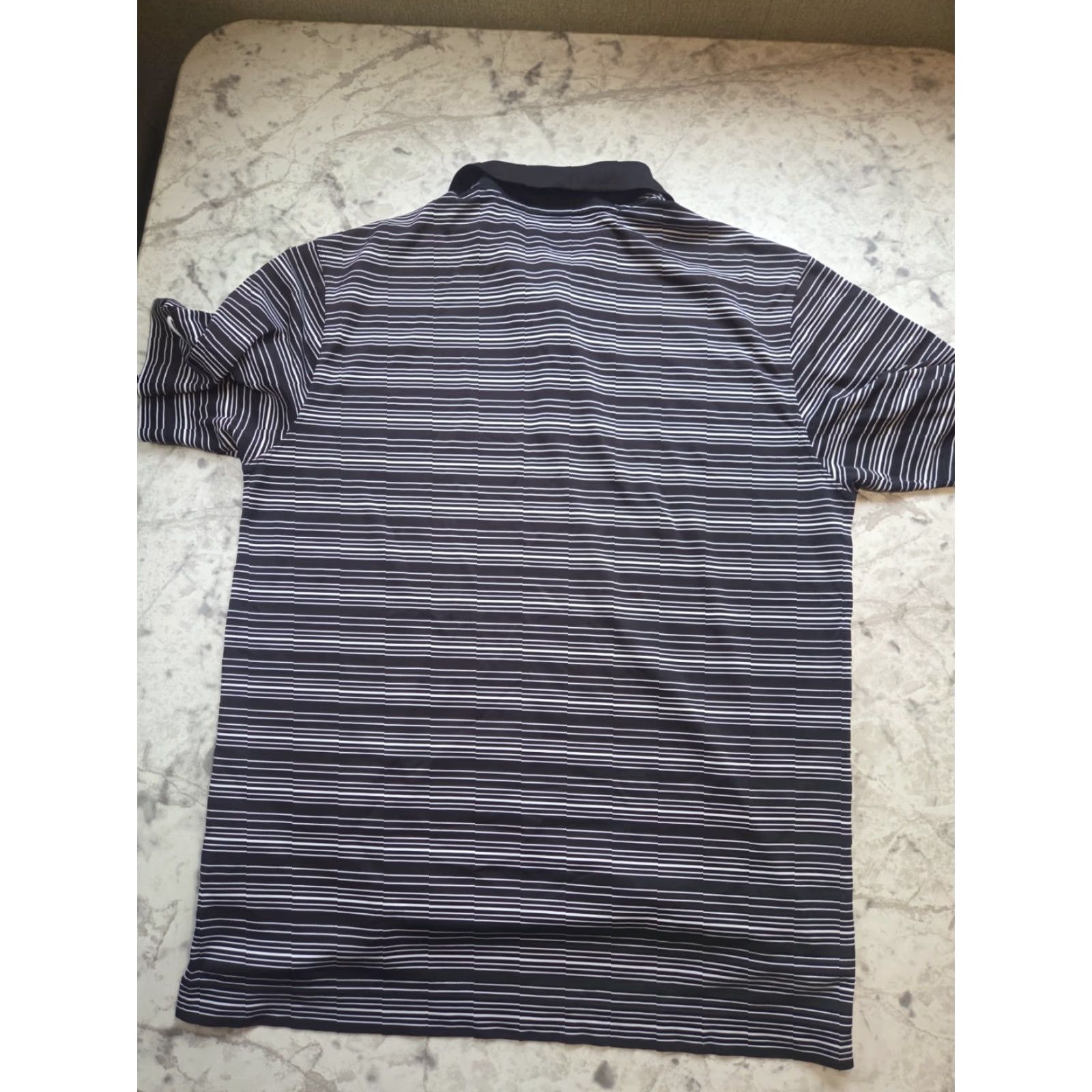 Nike Nike Golf Polo Shirt Men M Black White Striped Dri-FIT Short Sleeve Shirt Size US M / EU 48-50 / 2 - 5 Thumbnail