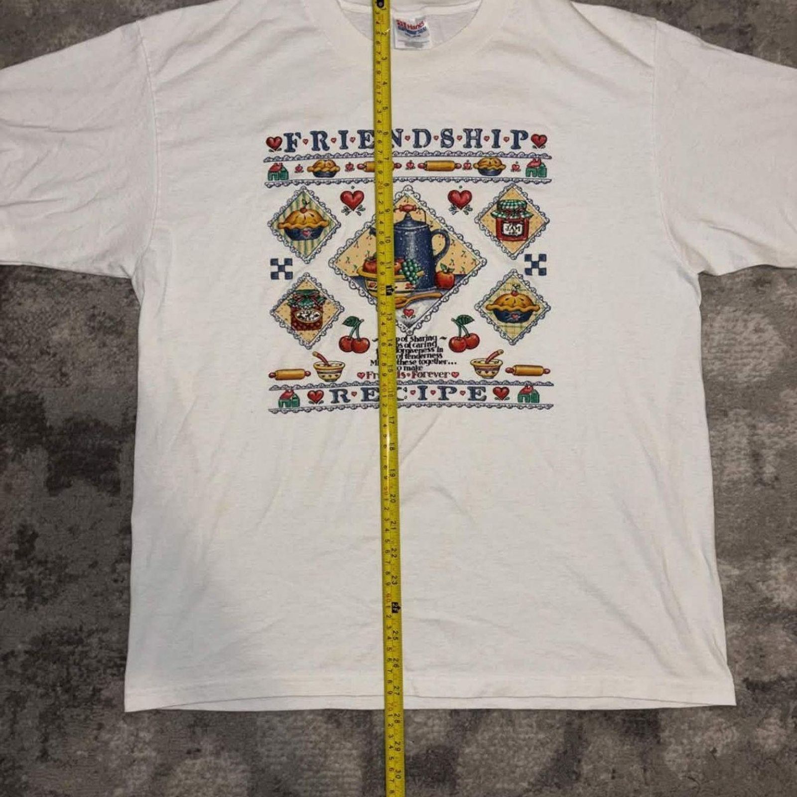 Vintage Vintage 90s Friendship Recipe Funny Puff Print Shirt Size US L / EU 52-54 / 3 - 4 Thumbnail