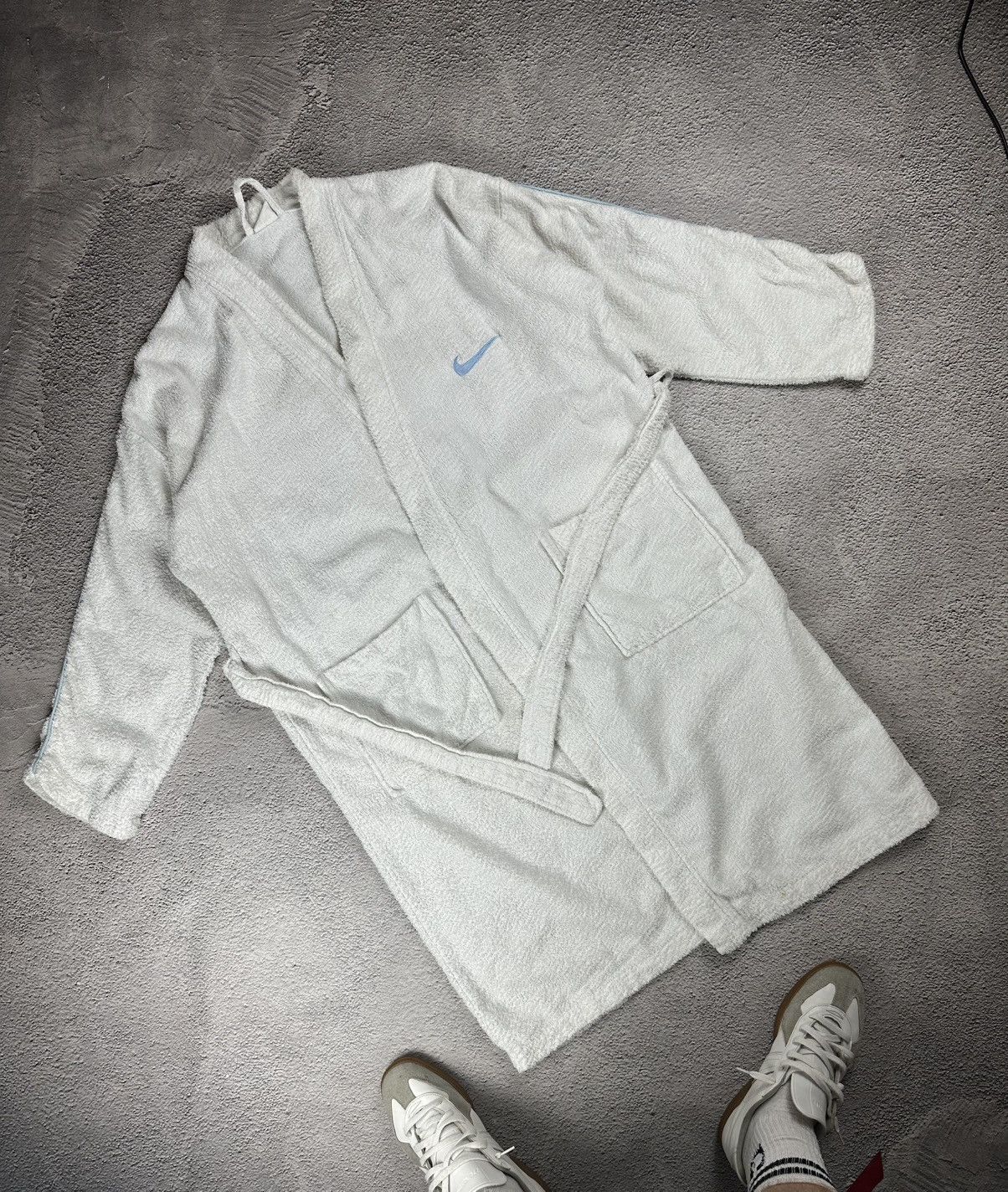 Nike Vintage Nike Competitive Swimming Bath Robe Cotton Big Logo Size US S / EU 44-46 / 1 - 2 Thumbnail