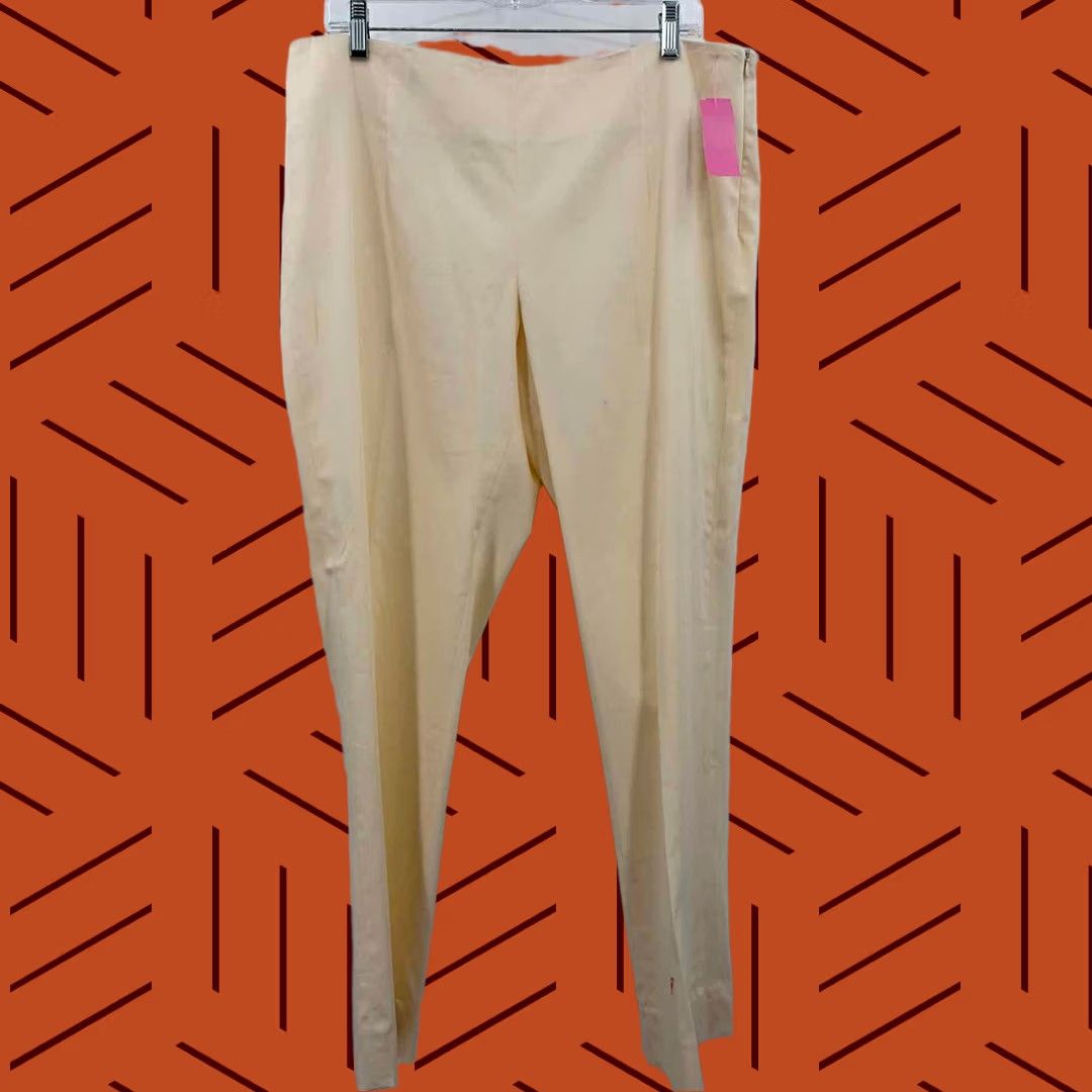 Vintage Averardo Bessi Ivory Dress Pants 14 Plus - Pre-Owned Size 36" / US 14 / IT 50 - 1 Thumbnail