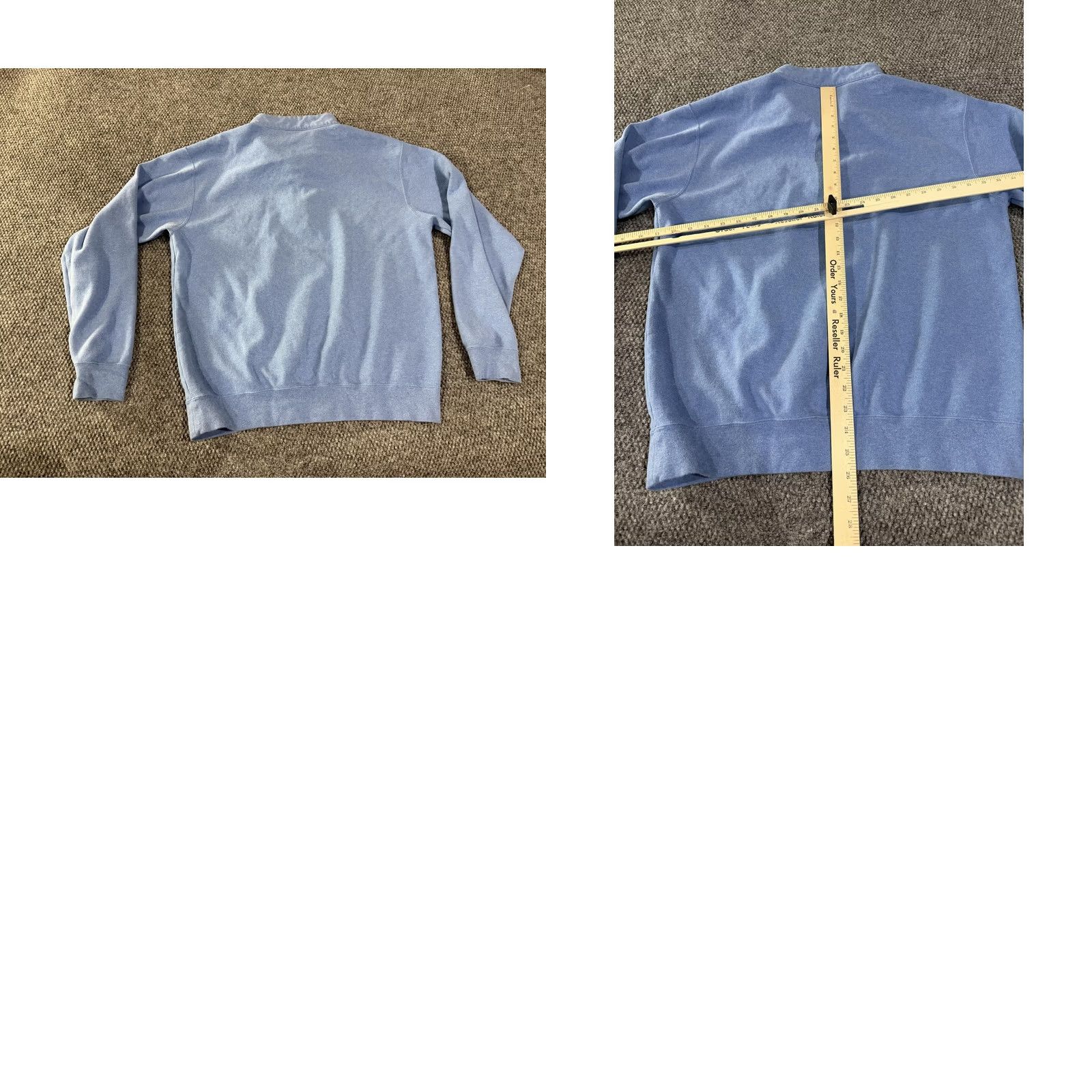 Peter Millar Peter Millar Sweater Mens Large Blue Mock Neck 1/4 Zip Pullover Size US L / EU 52-54 / 3 - 8 Thumbnail