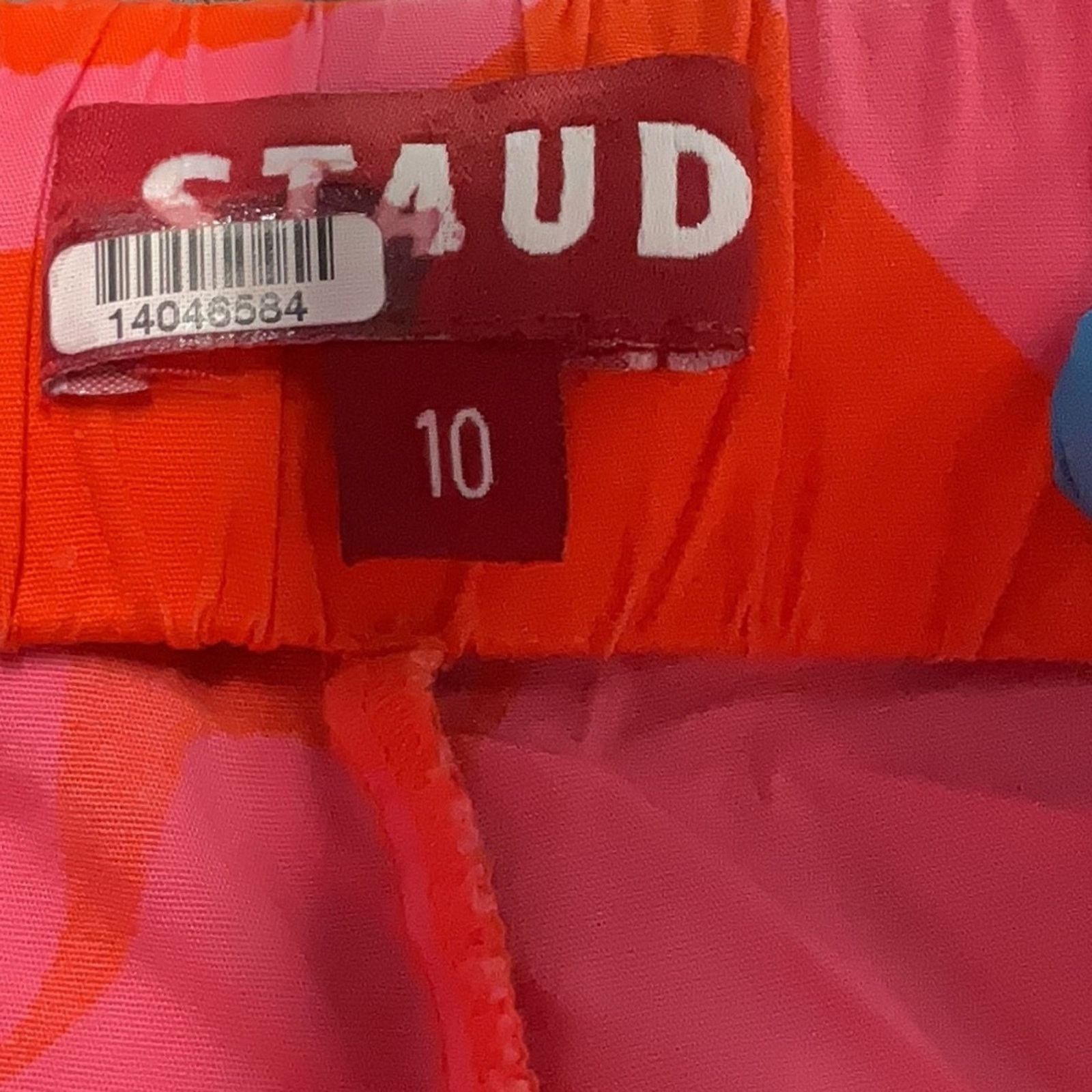 Staud Staud Georgia Floral Romper - Size 10 - Pink & Red Tropical Size 32" / US 10 / IT 46 - 6 Thumbnail